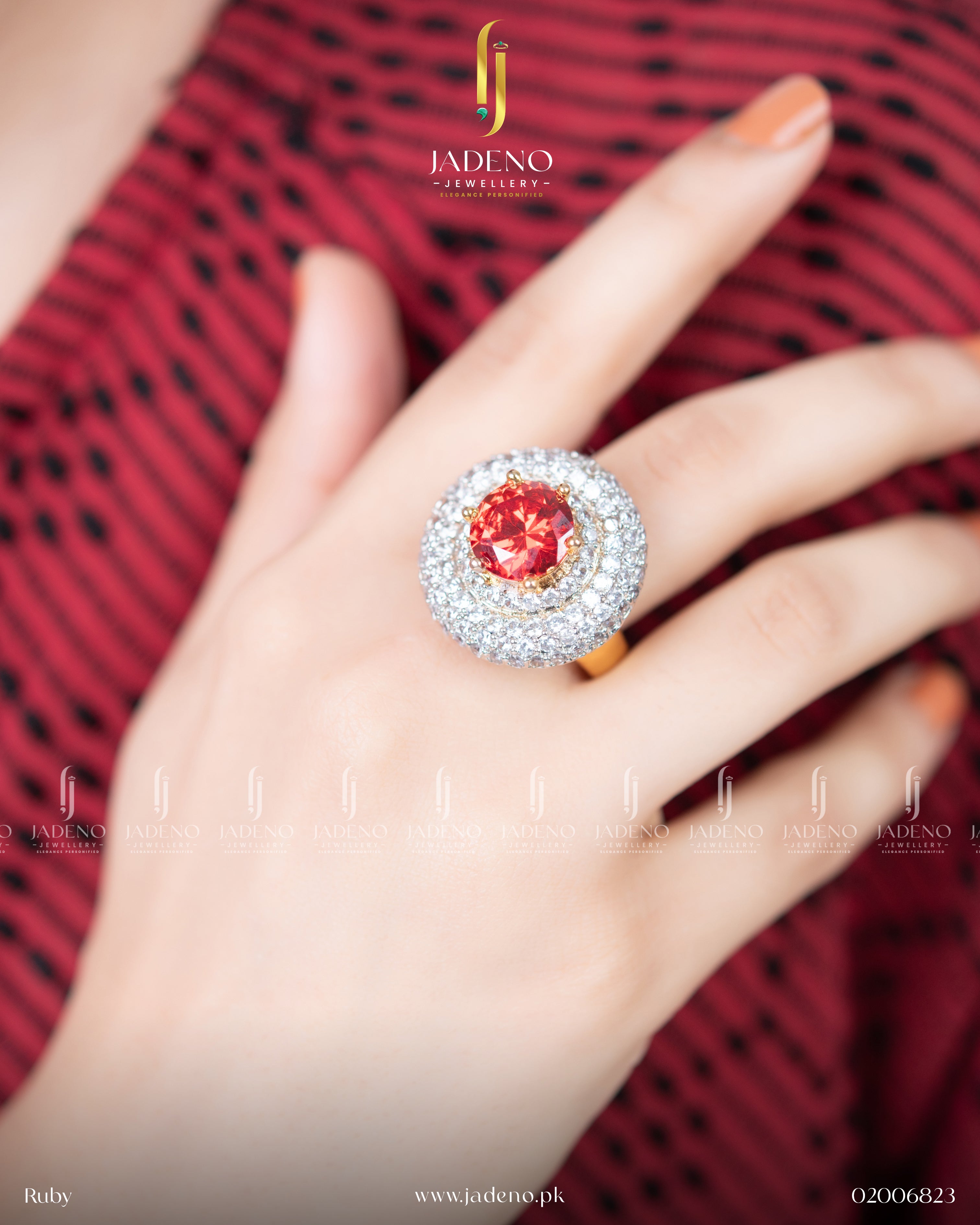 Designer's Made Zirca Gold Plated Ring