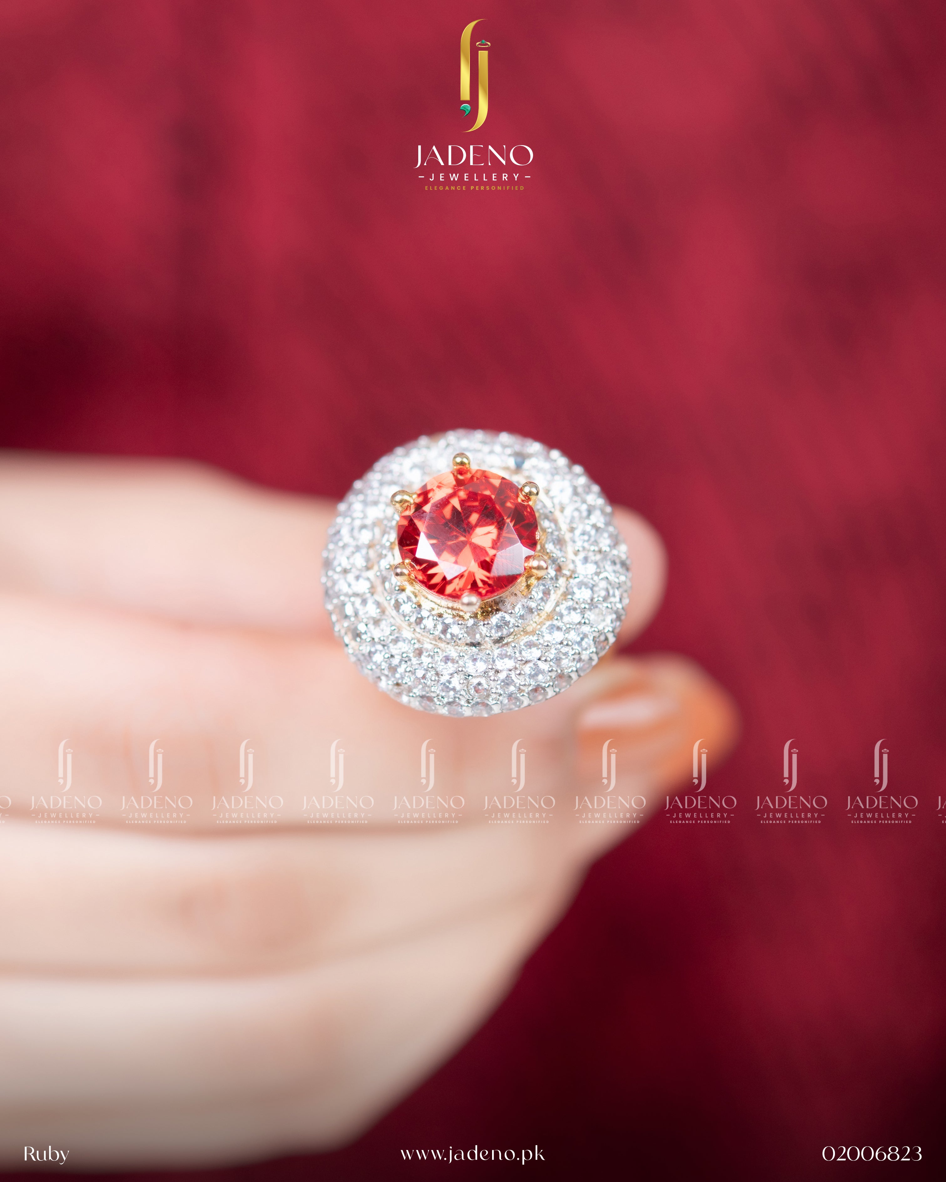 Designer's Made Zirca Gold Plated Ring