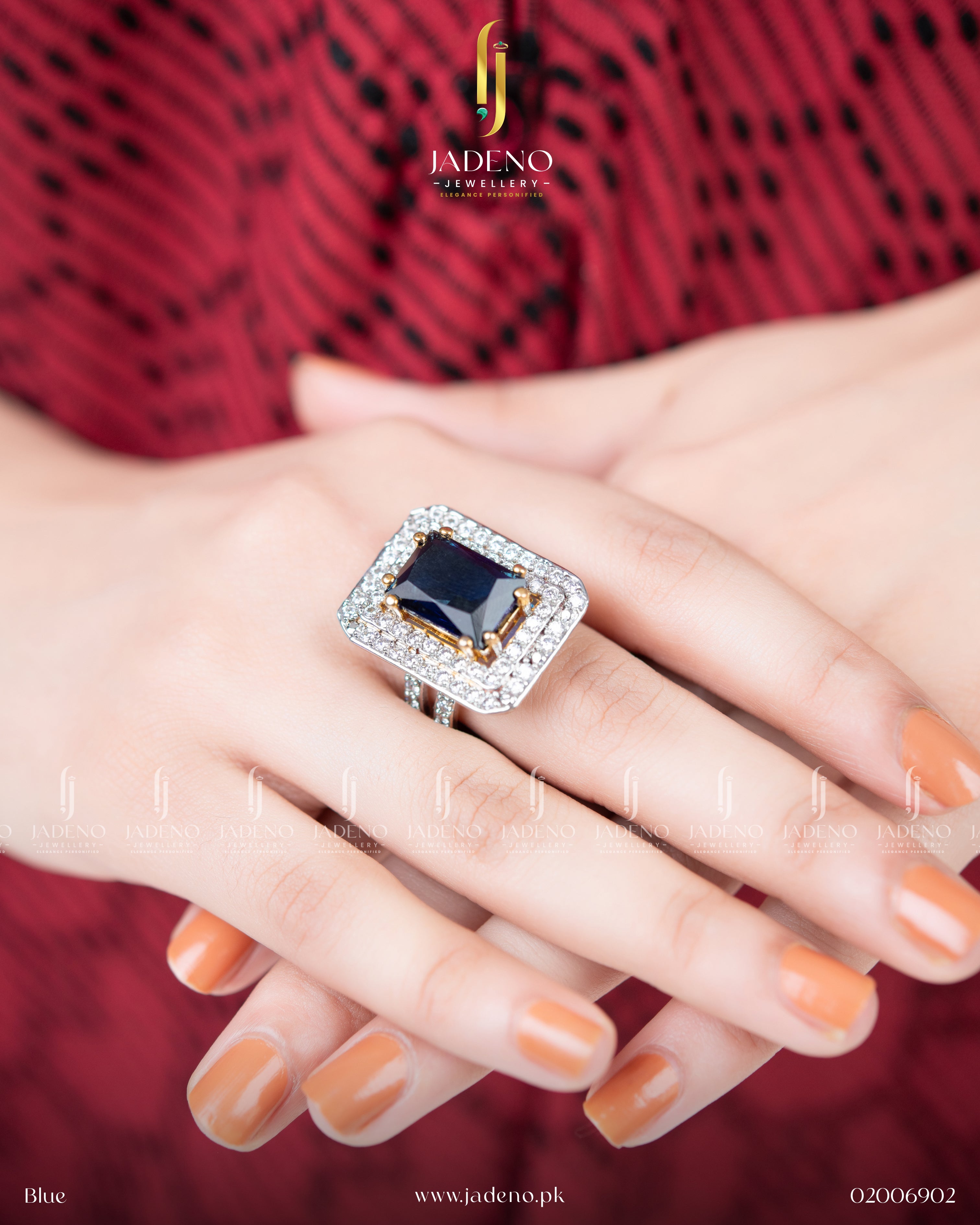 Designer's Zirca Square Adjustable Ring