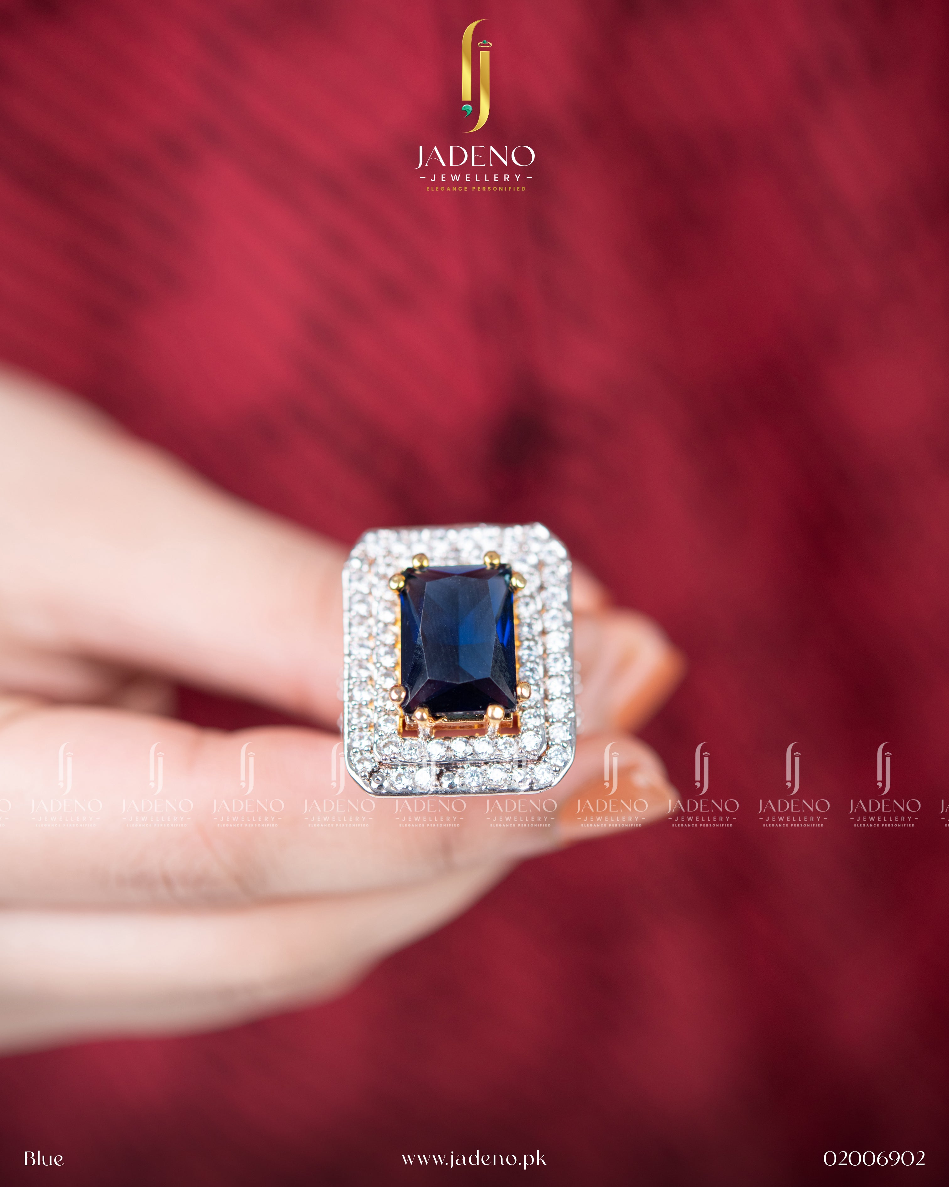 Designer's Zirca Square Adjustable Ring