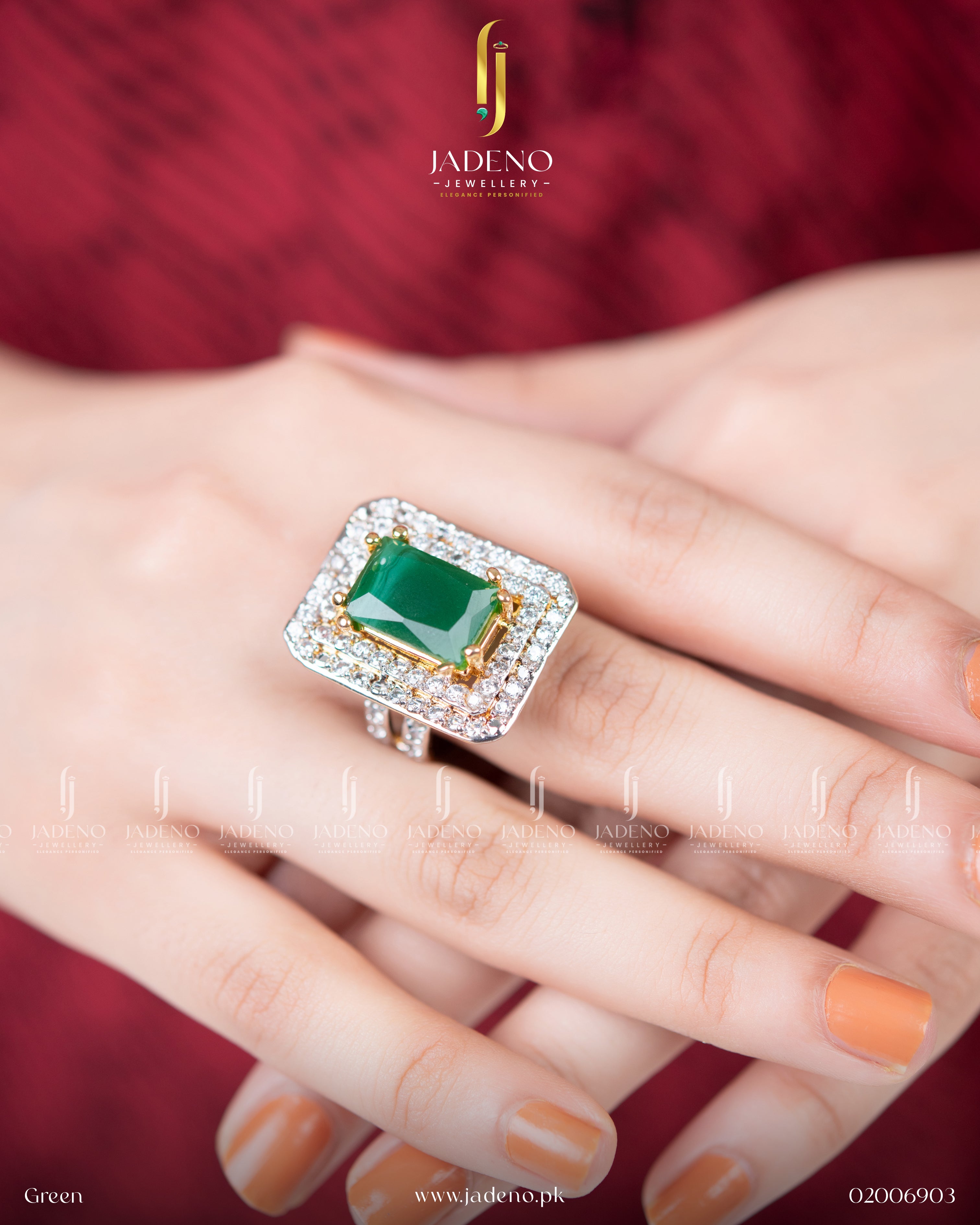 Designer's Zirca Square Adjustable Ring