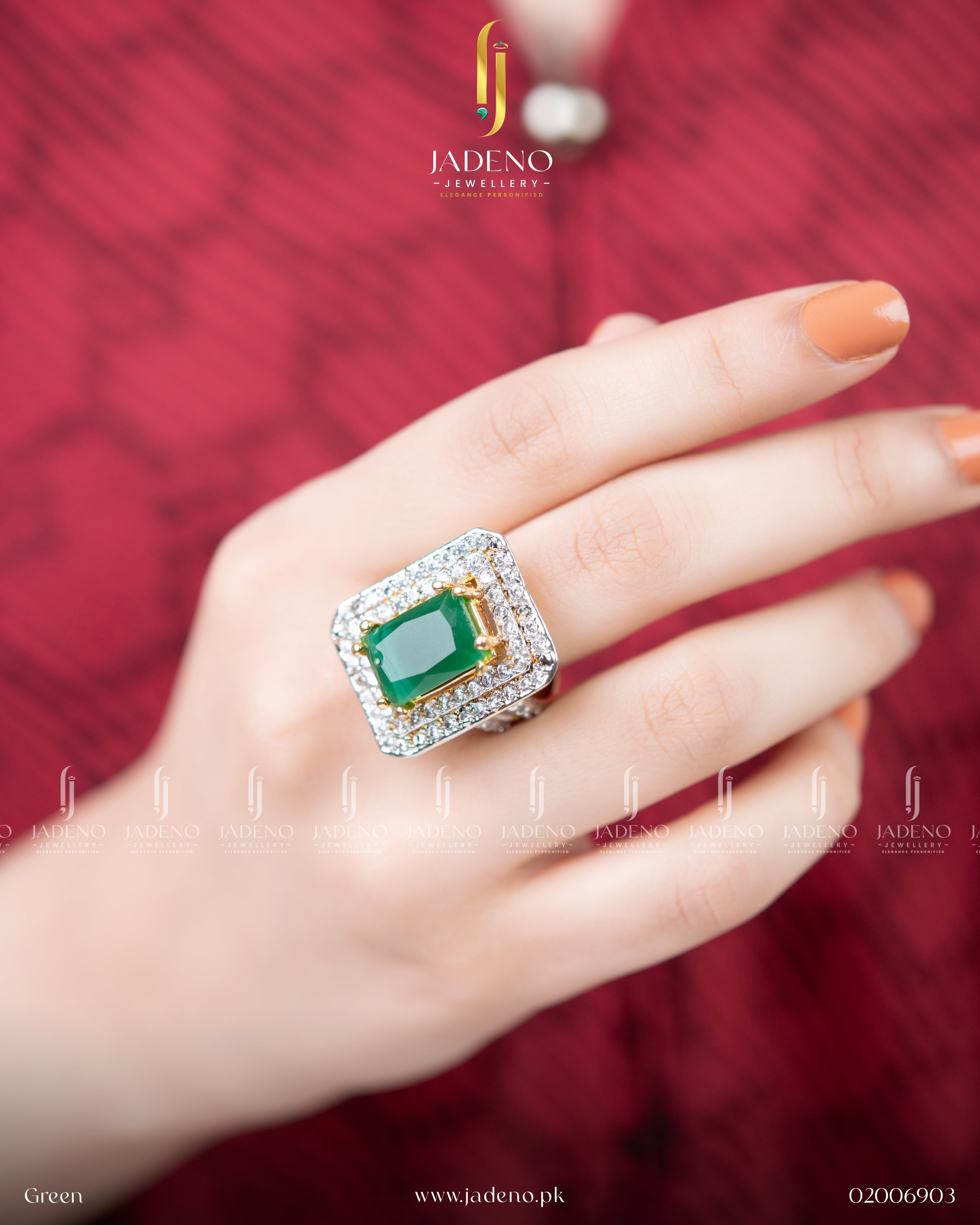 Designer's Zirca Square Adjustable Ring