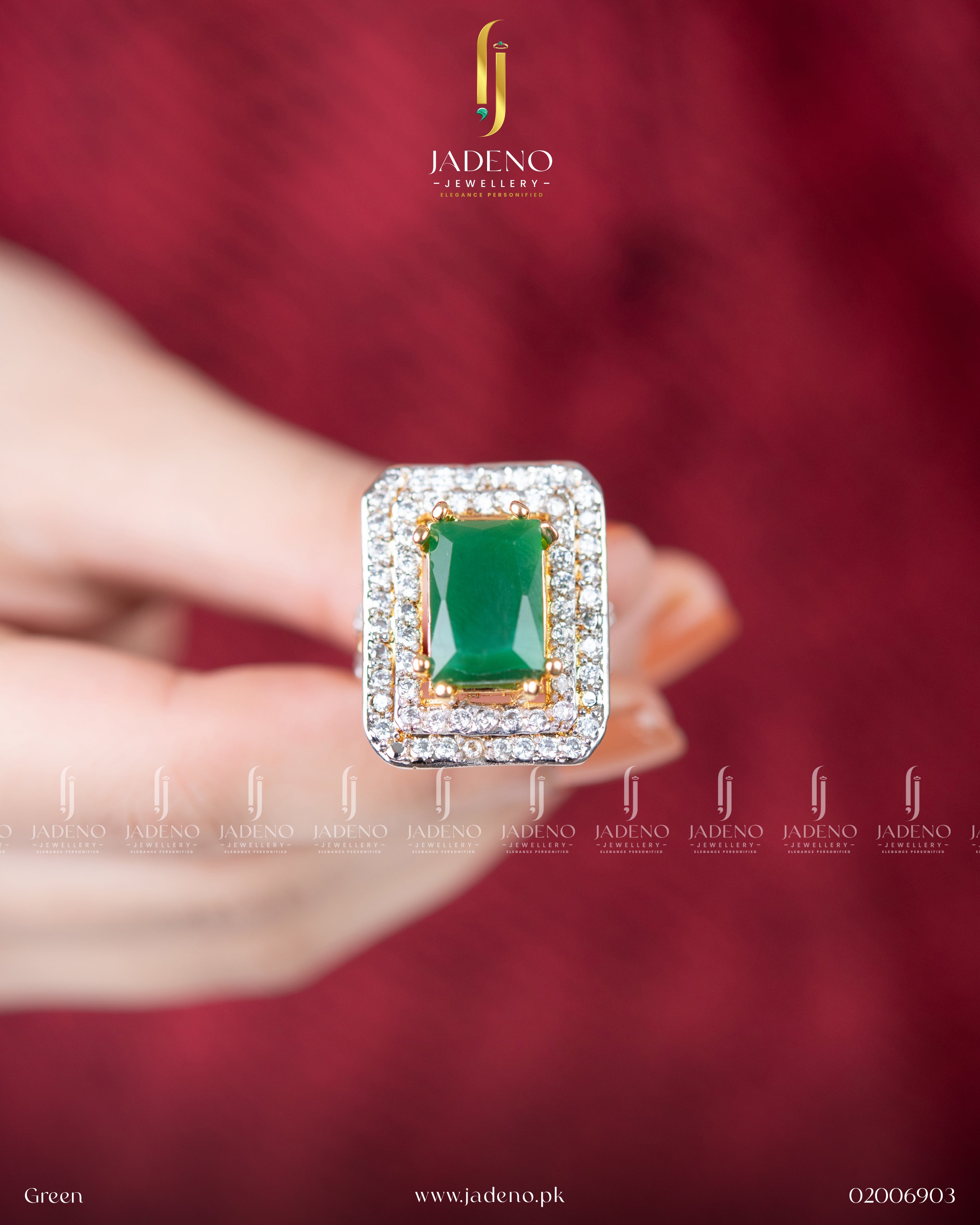 Designer's Zirca Square Adjustable Ring