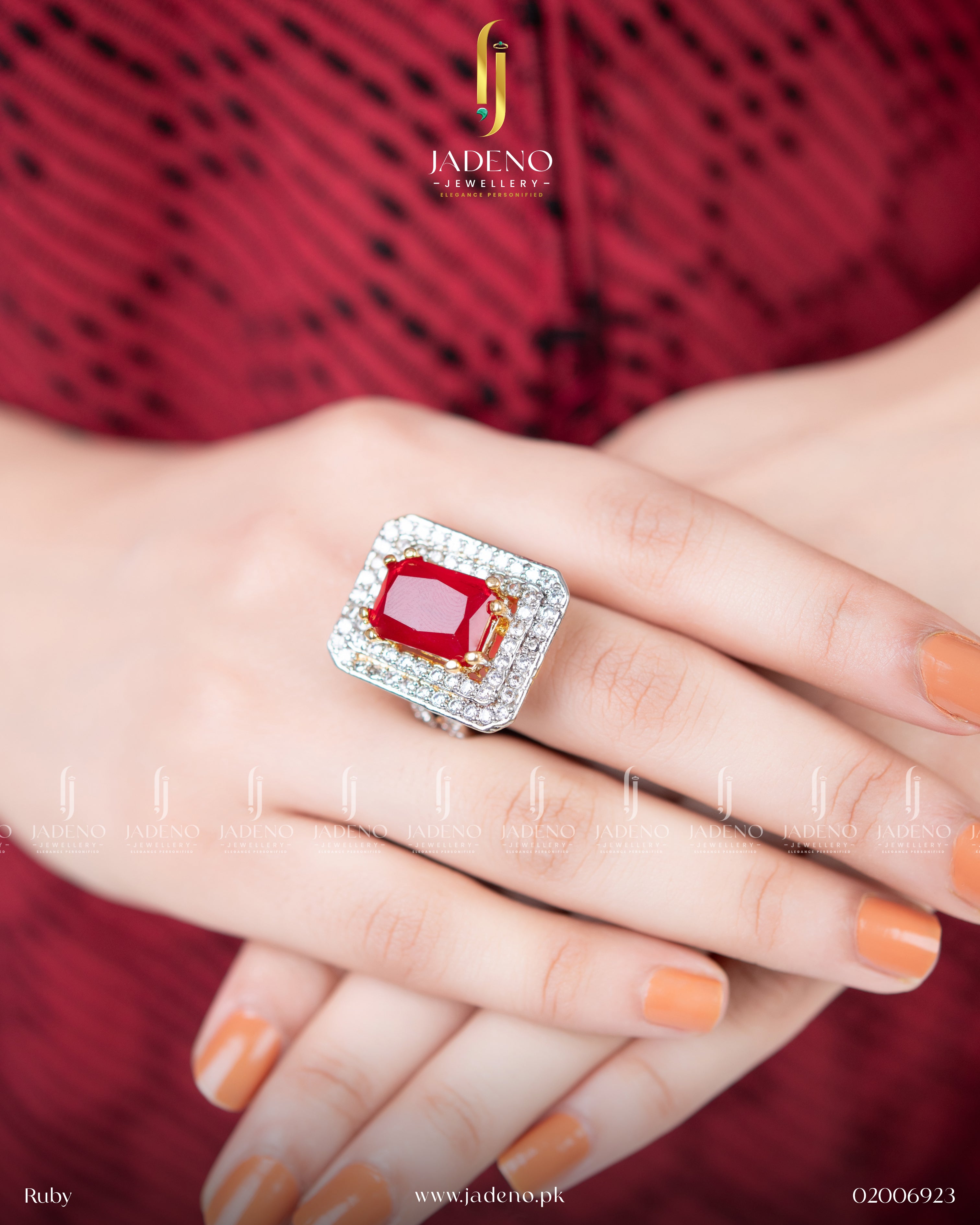 Designer's Zirca Square Adjustable Ring