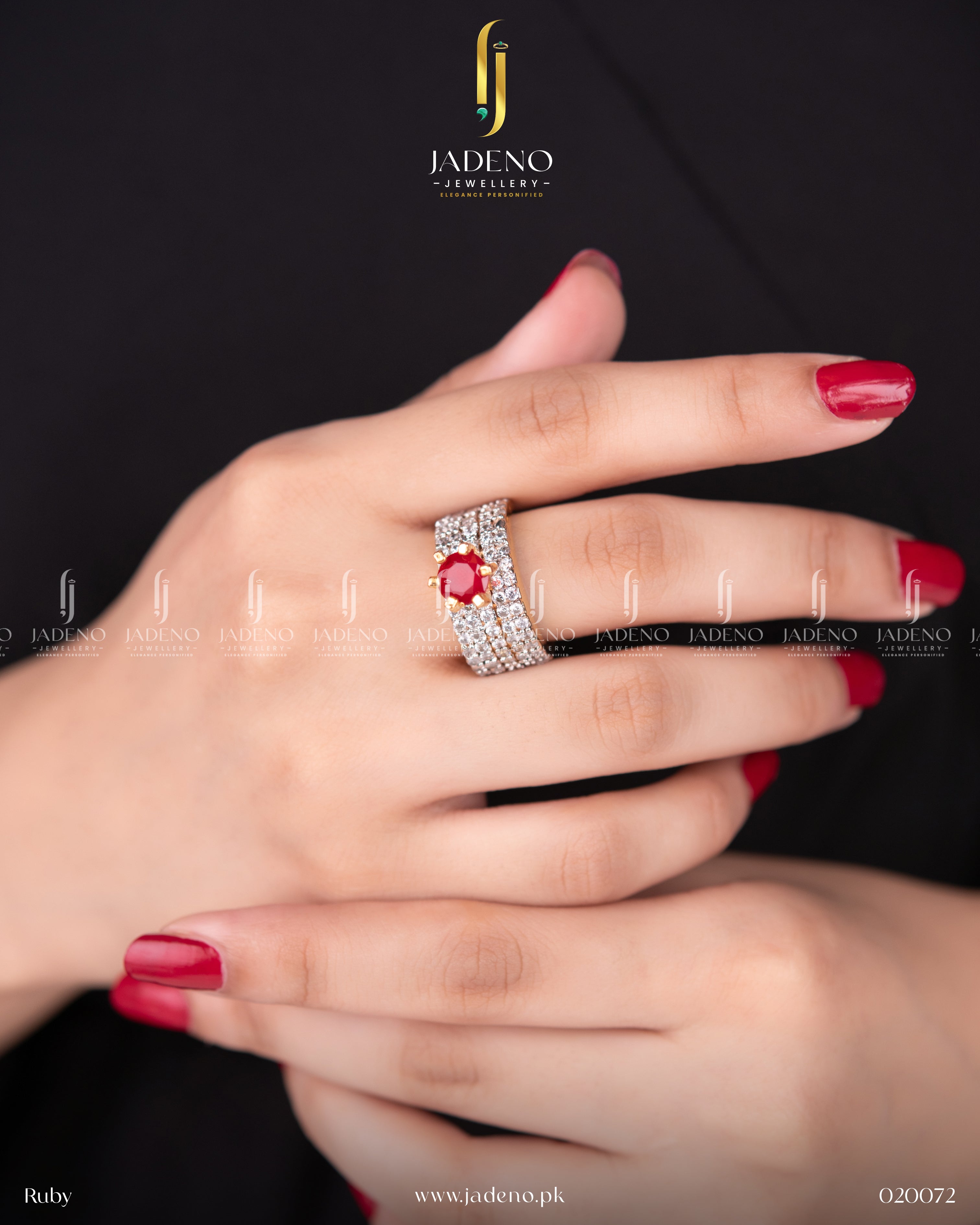 Victorian Centred Stone AD Adjustable Ring