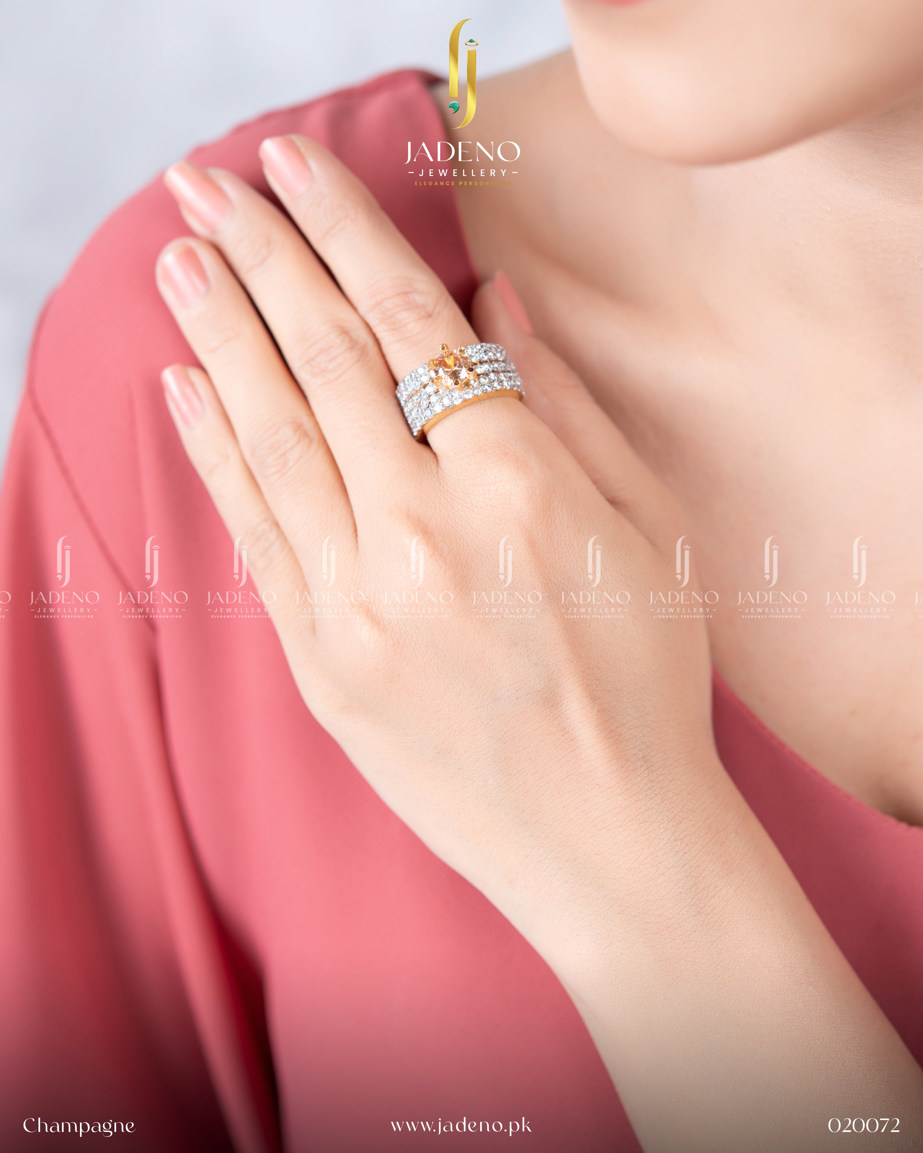Victorian Centred Stone AD Adjustable Ring