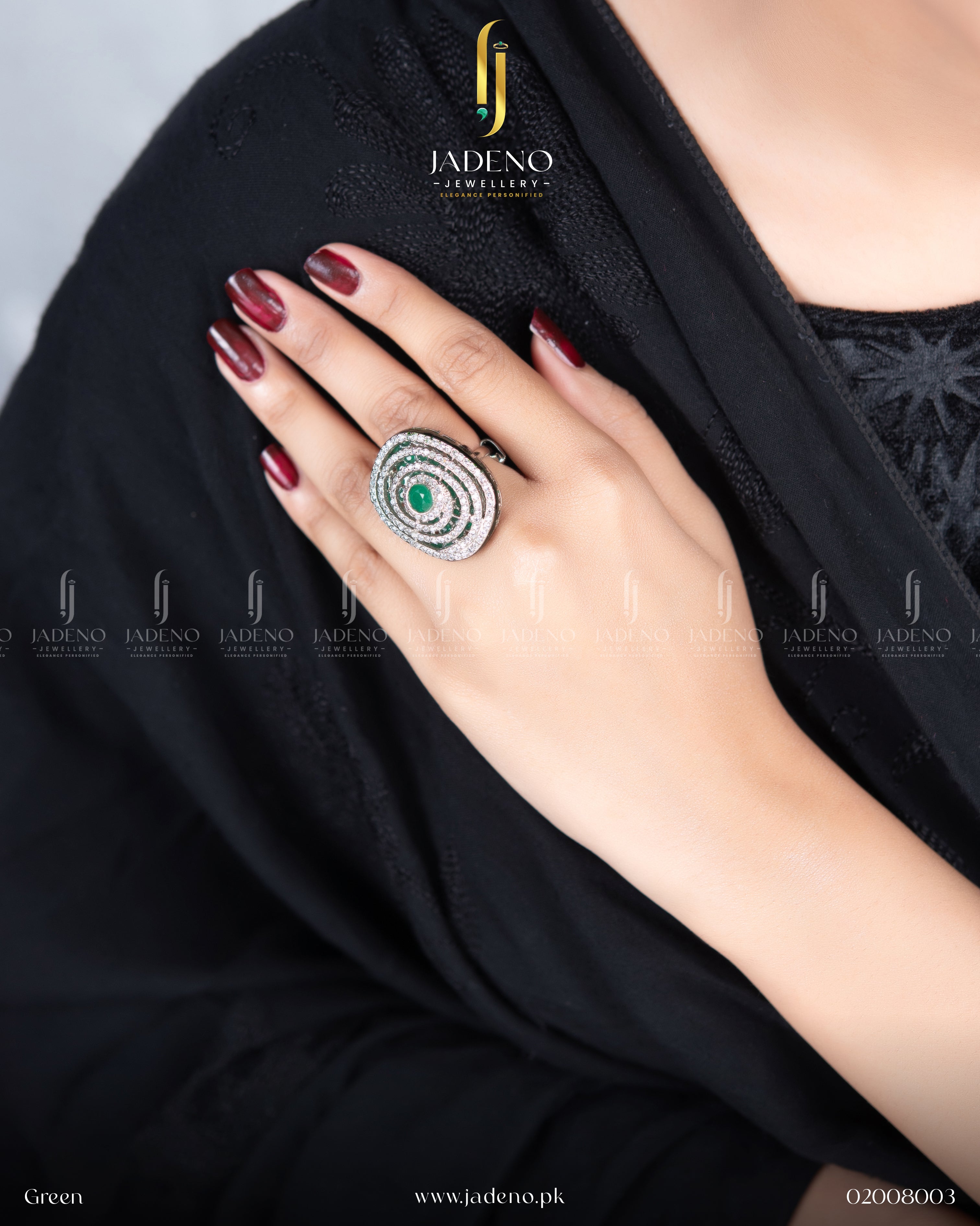 Designer's Crafted Sequence Adjustable Ring