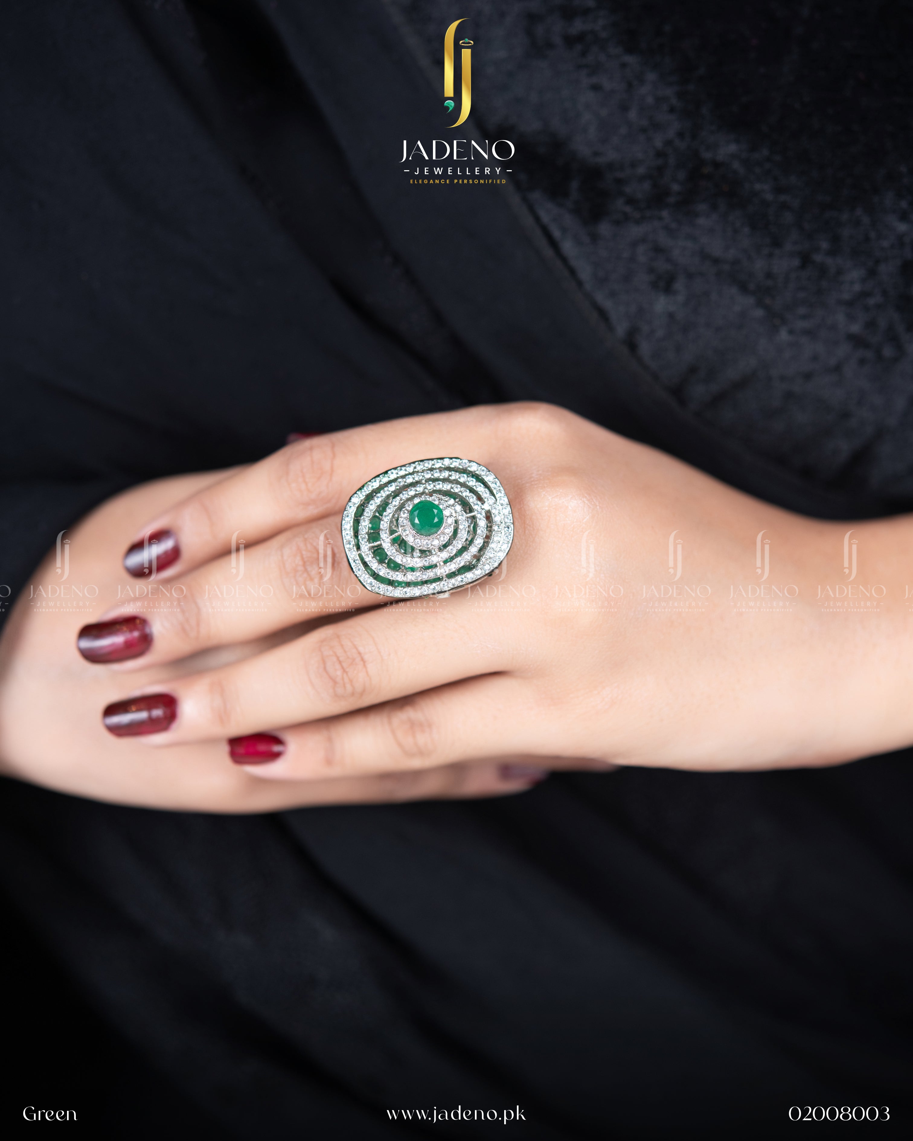 Designer's Crafted Sequence Adjustable Ring
