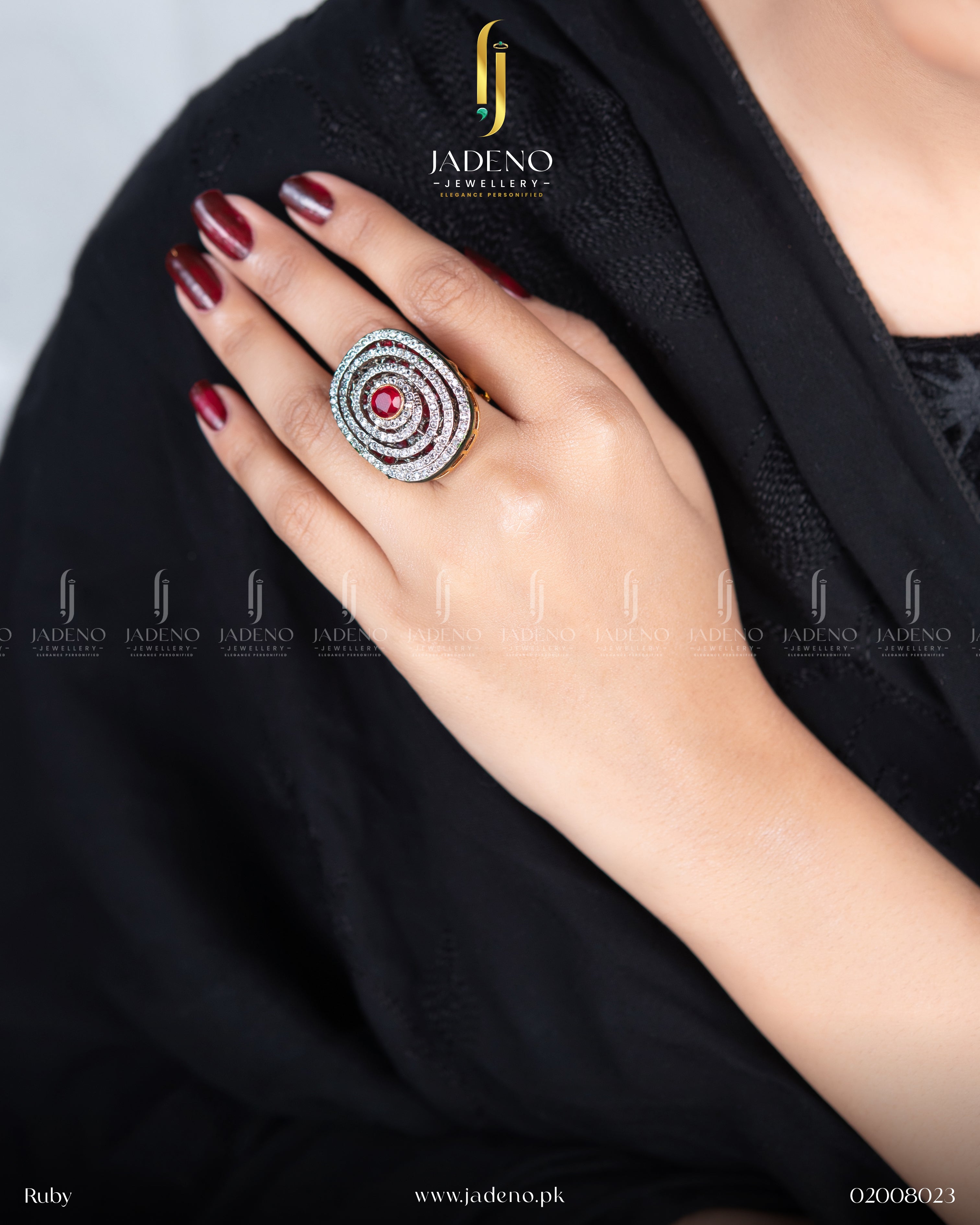 Designer's Crafted Sequence Adjustable Ring