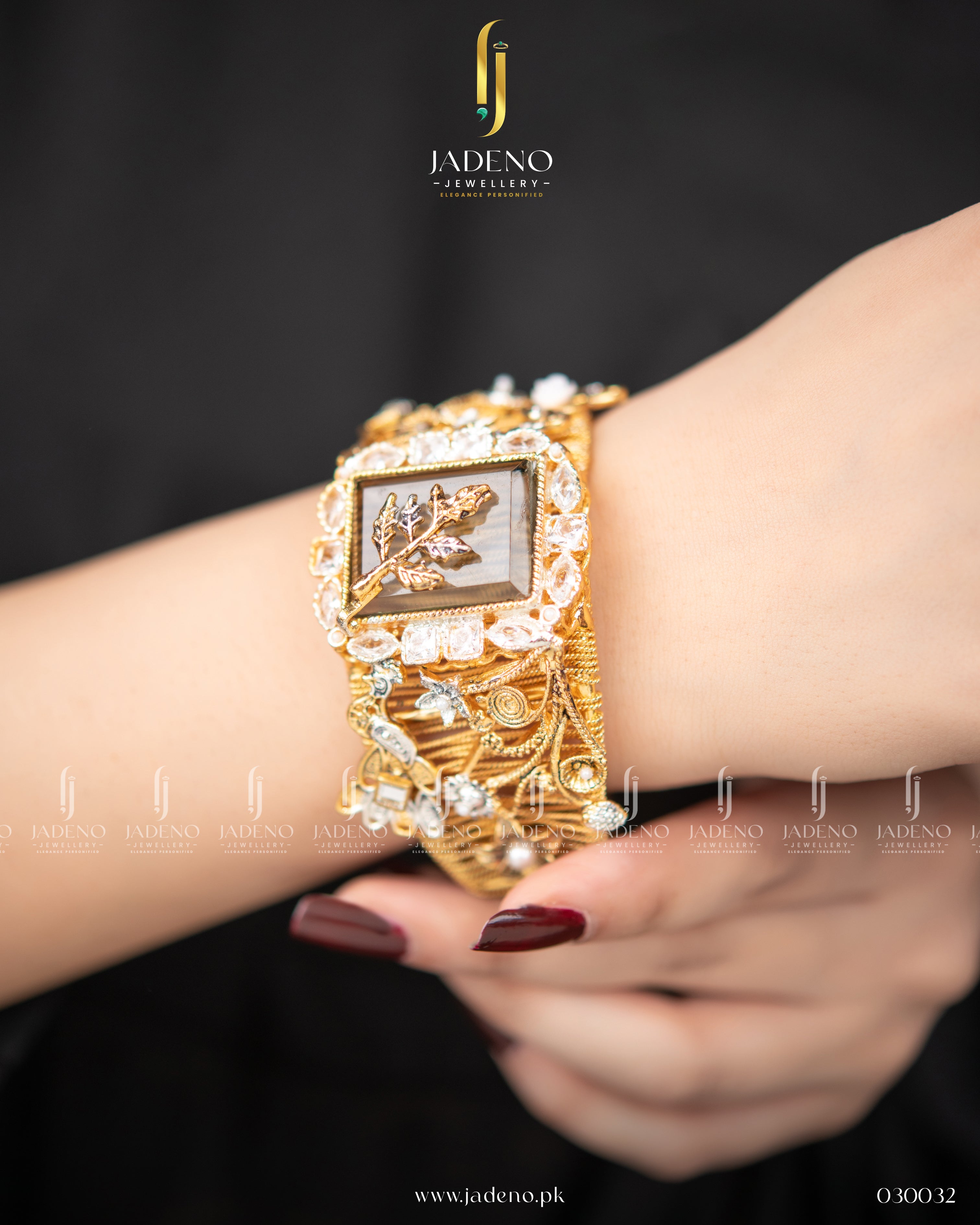 Designer's Tribal Flora Heavy Bracelet