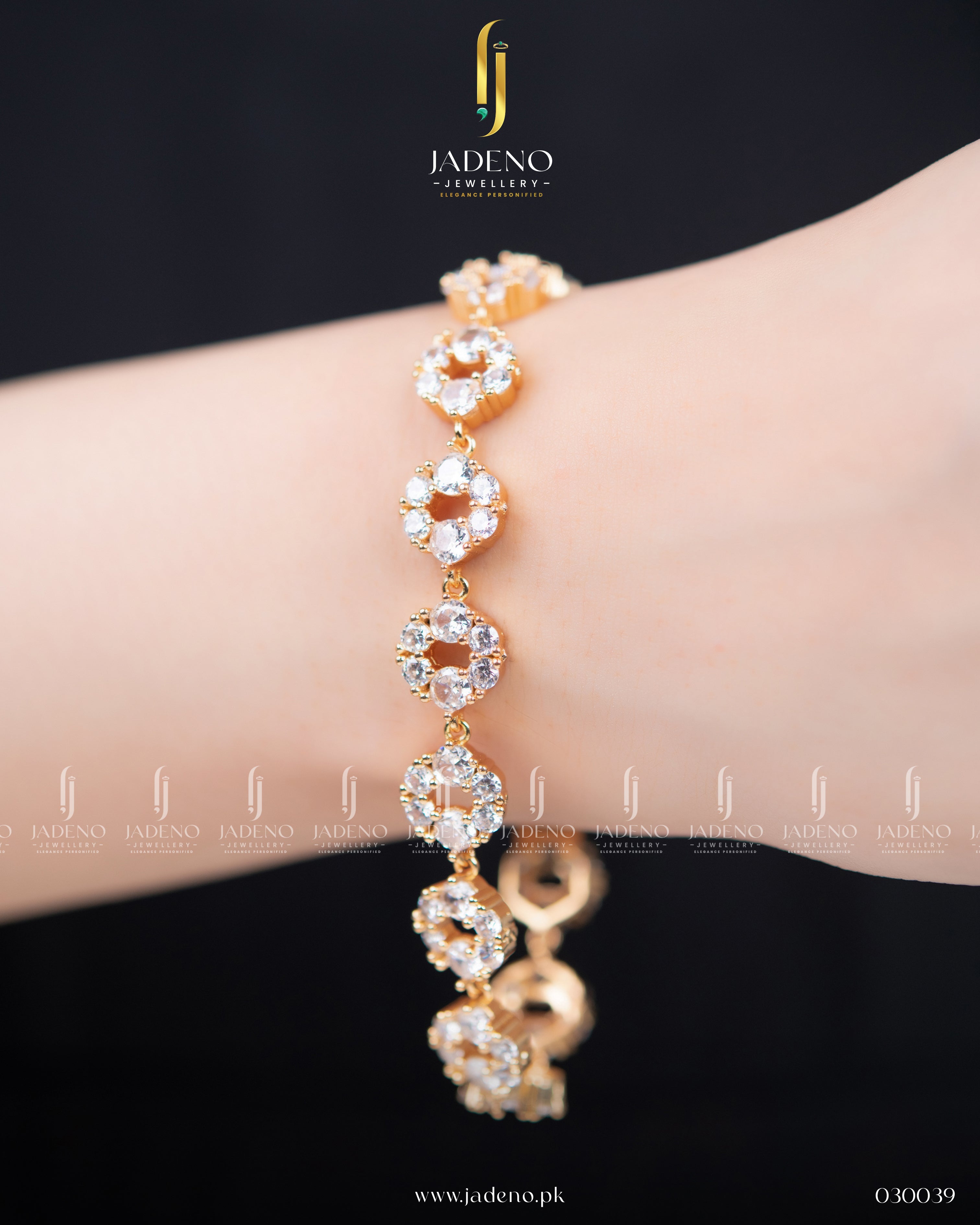 Flora Zirca Gold Bracelet