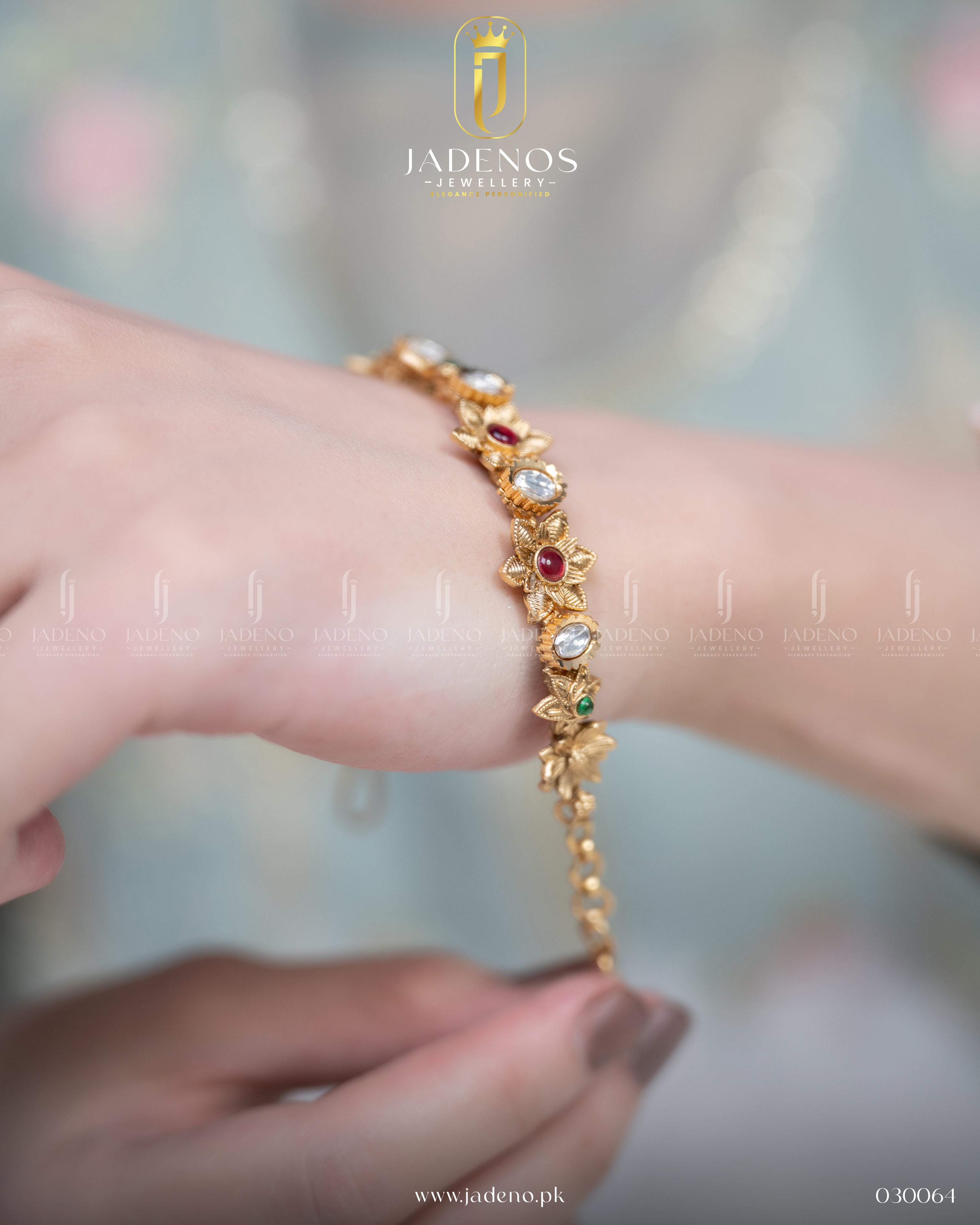 Pure Indian Golden  Blossom  Bracelet