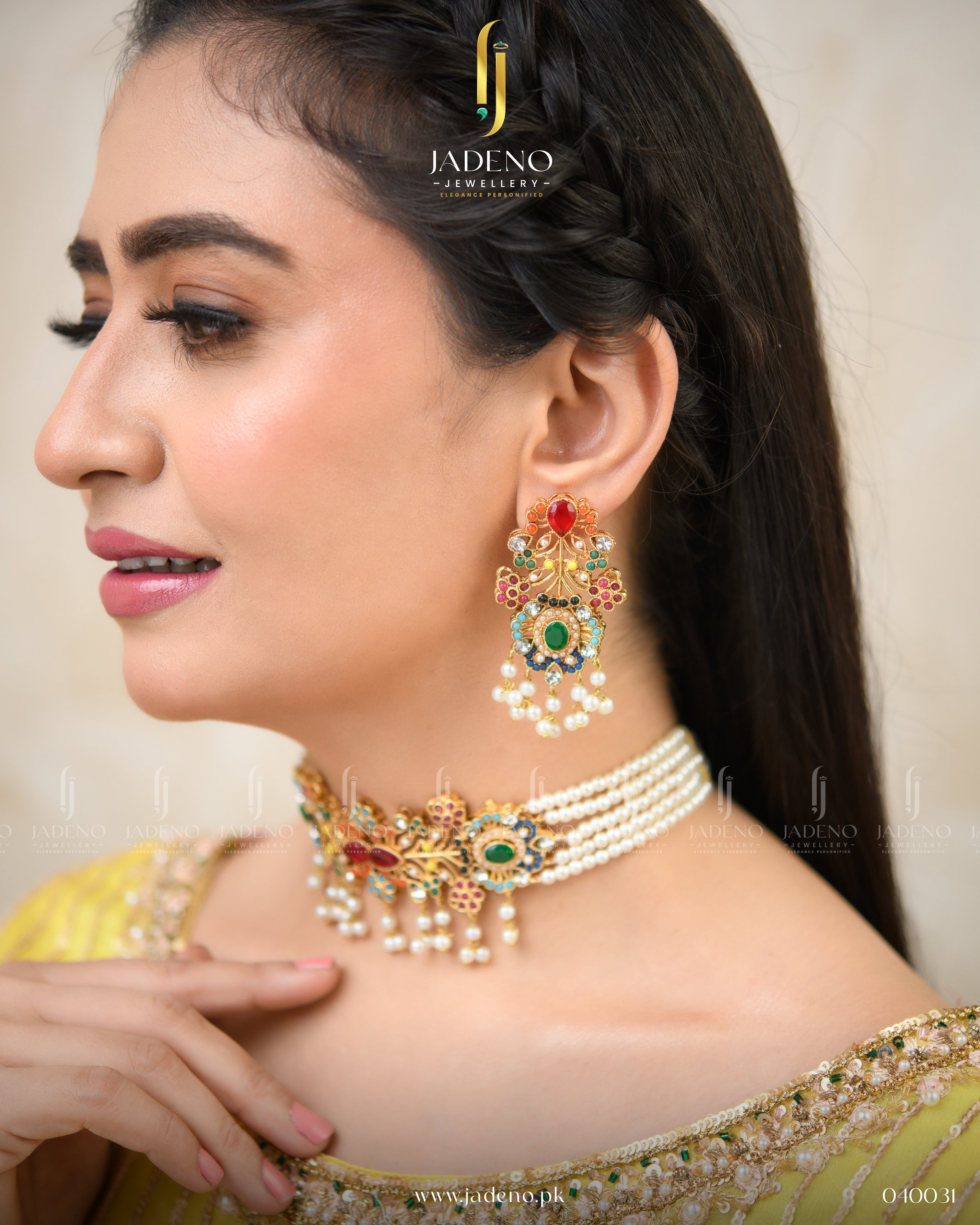 Trendy Nauratan Choker Necklace
