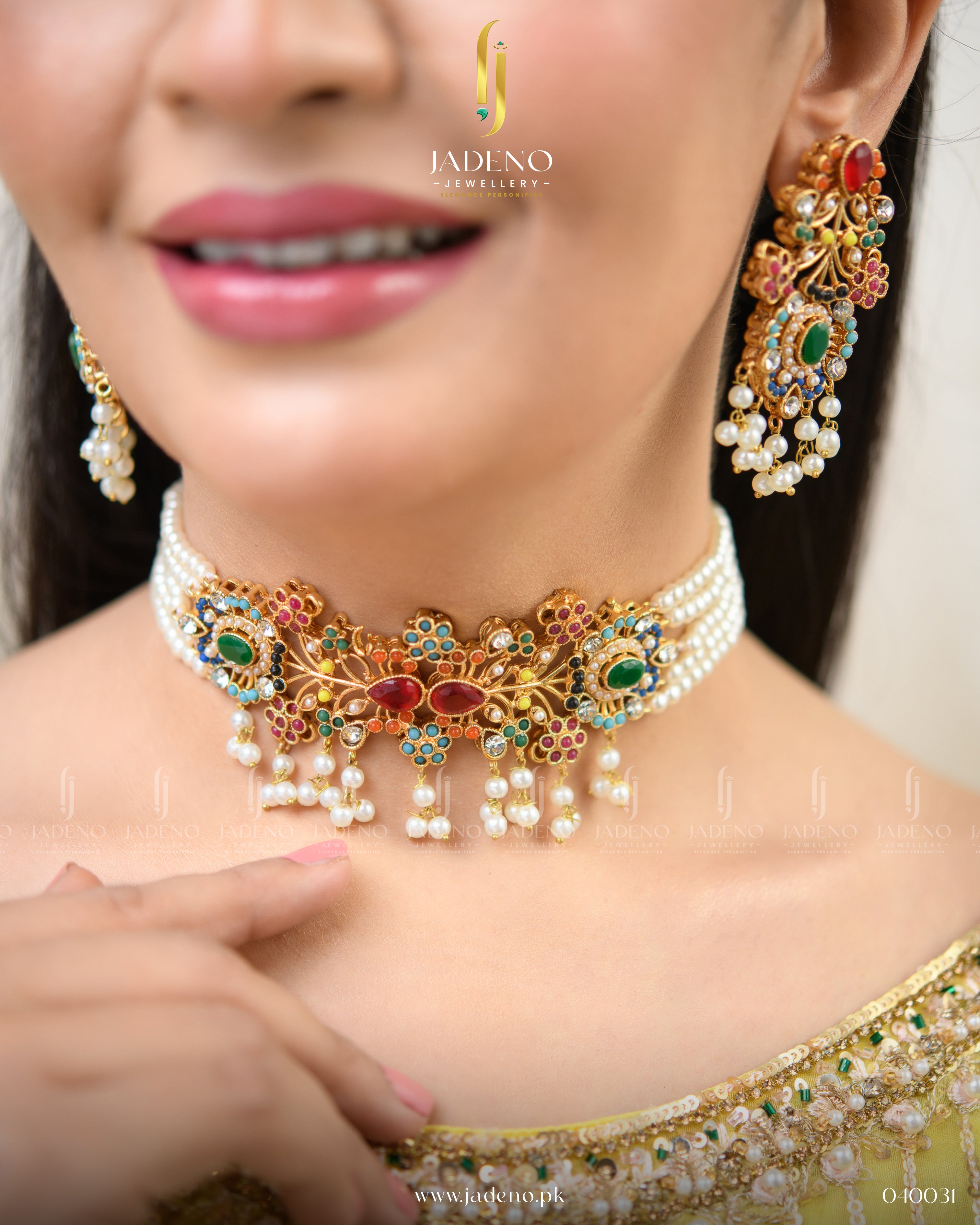 Trendy Nauratan Choker Necklace