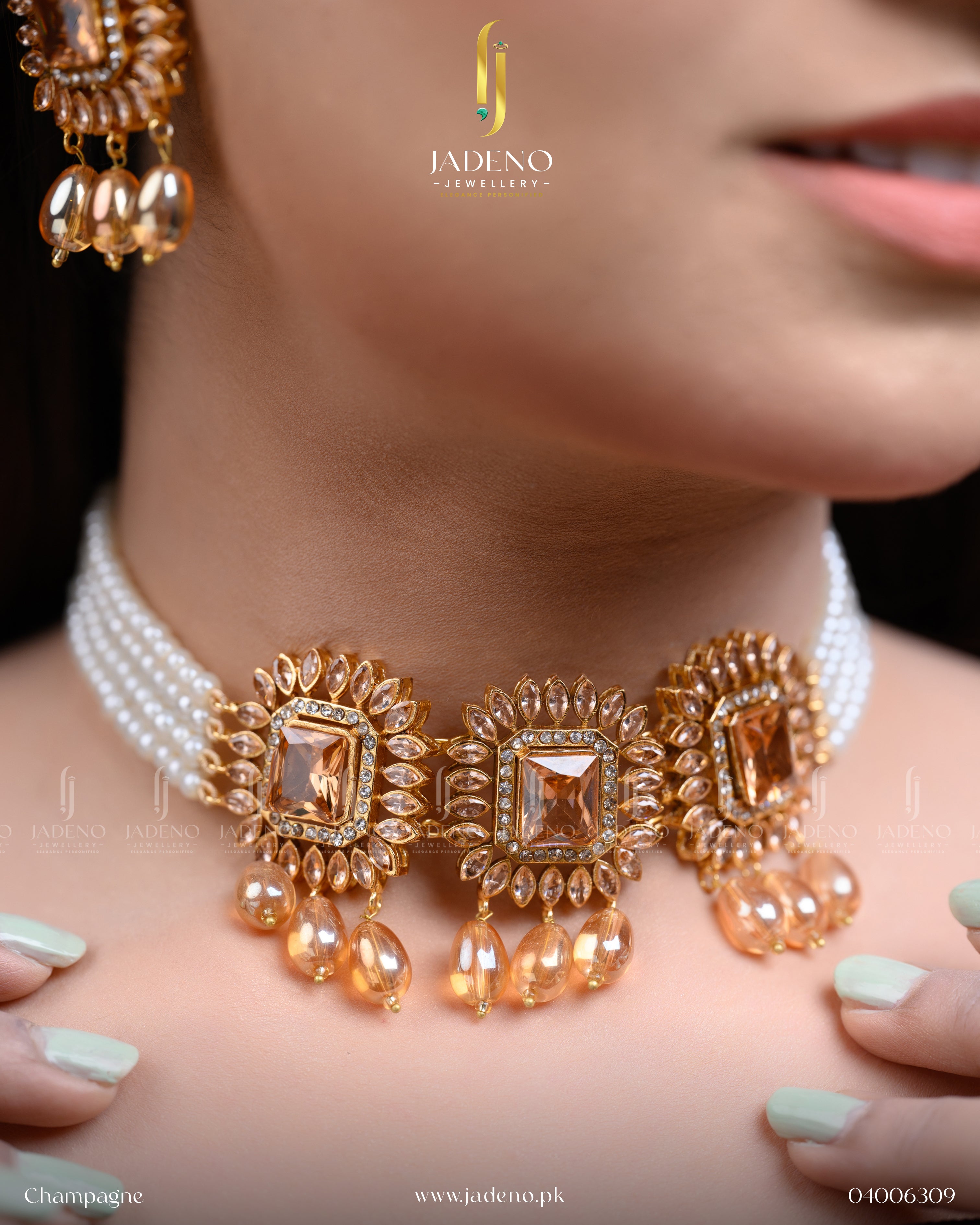 Splendid Party Wear Set with Tikka
