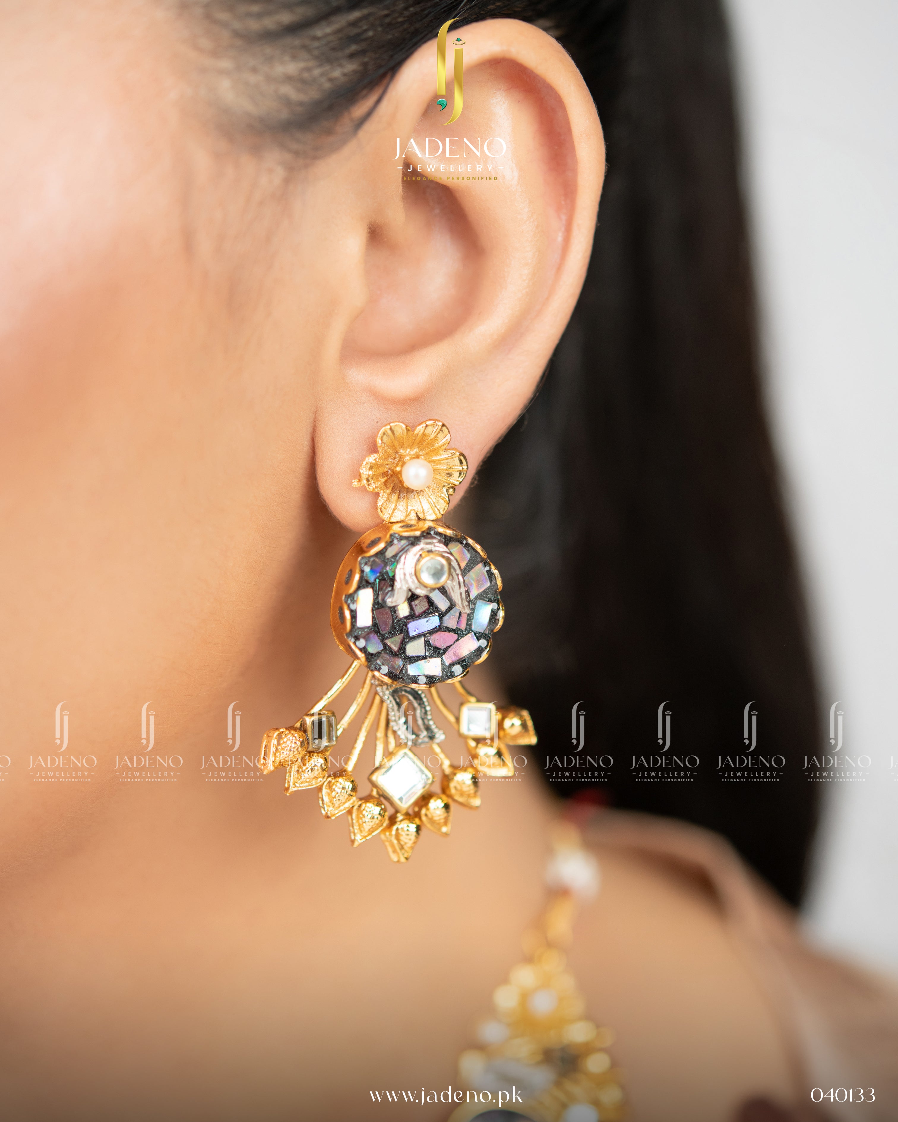 Designer's Handmade Rhinestone Necklace Set
