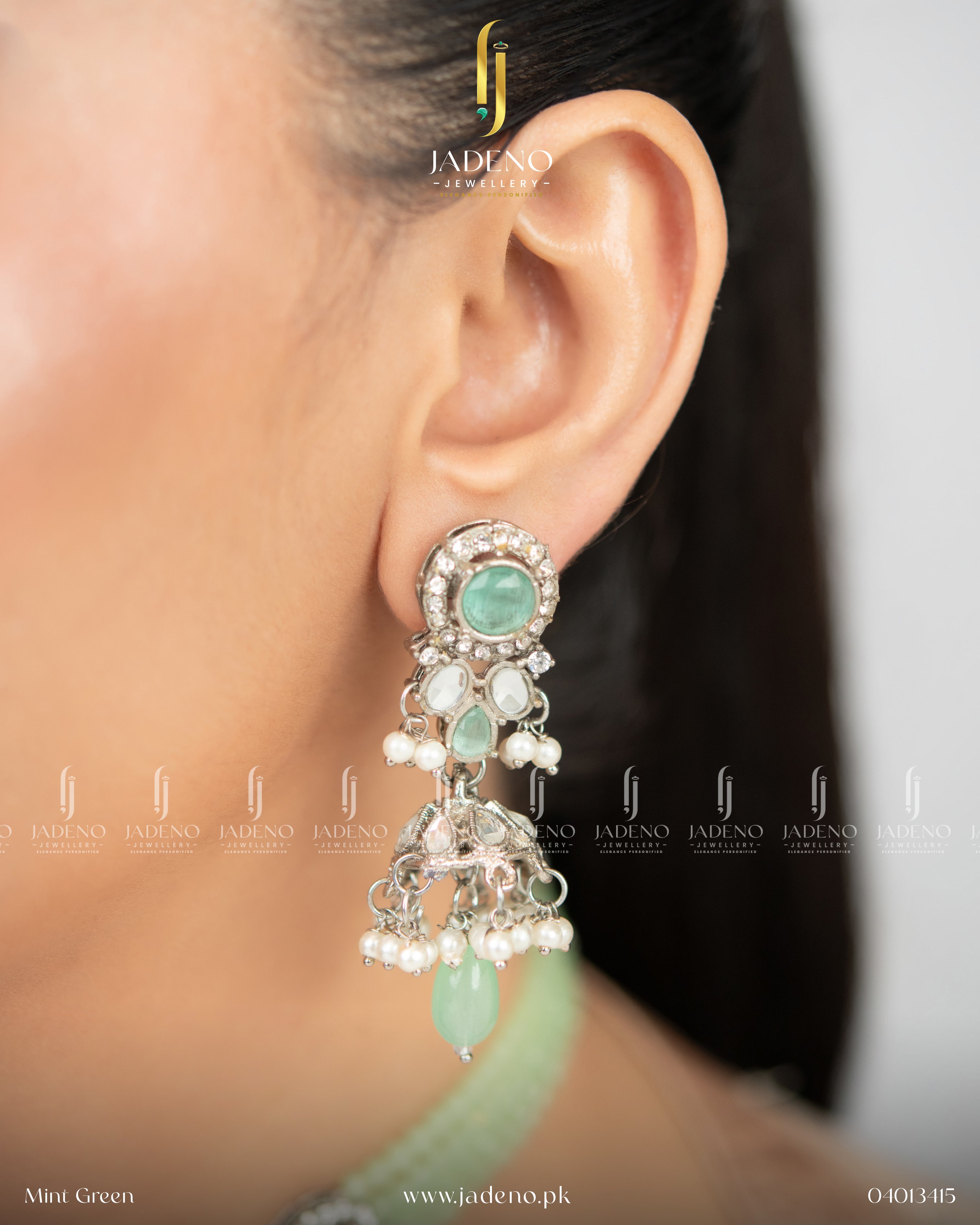 Victorian Satakshi Choker Set with Tika