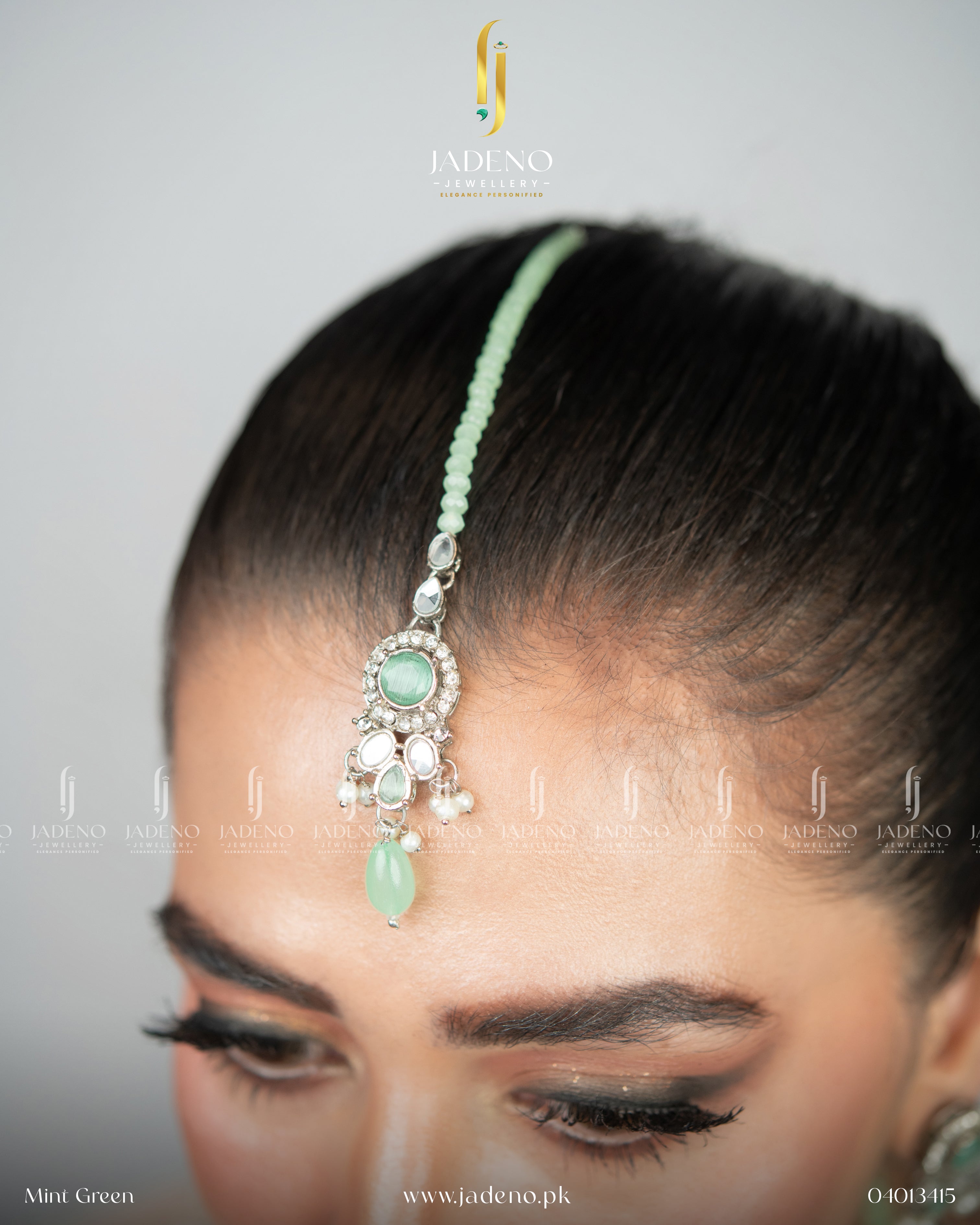 Victorian Satakshi Choker Set with Tika