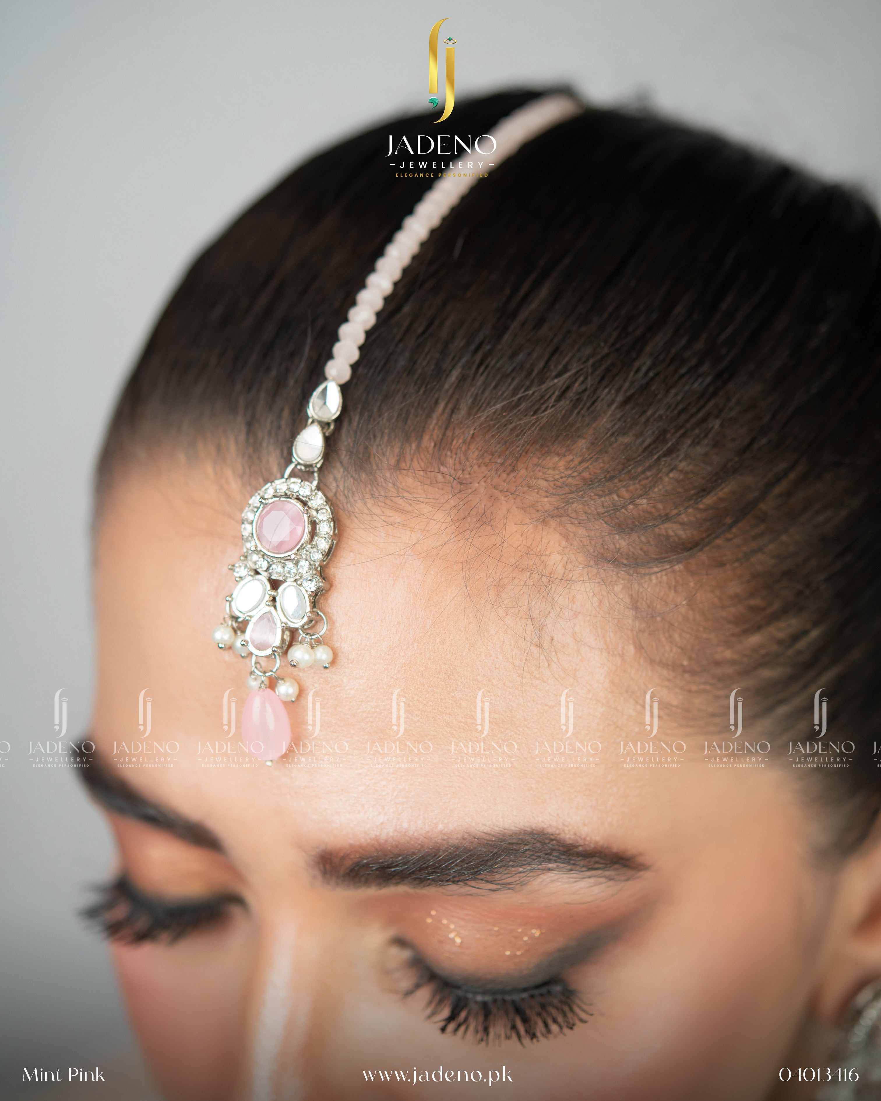 Victorian Satakshi Choker Set with Tika