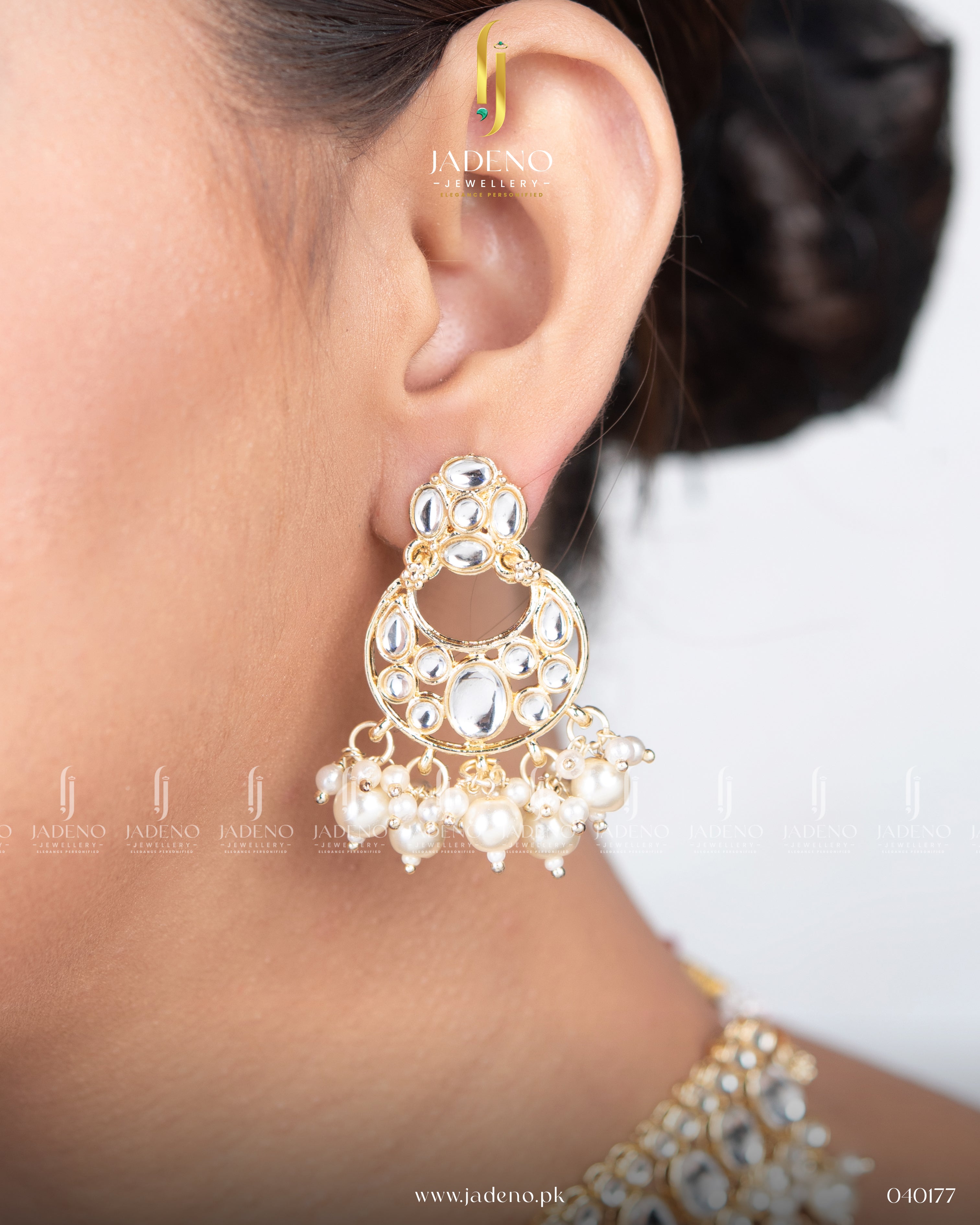 Handmade Kundan Heer Necklace Set with Tika