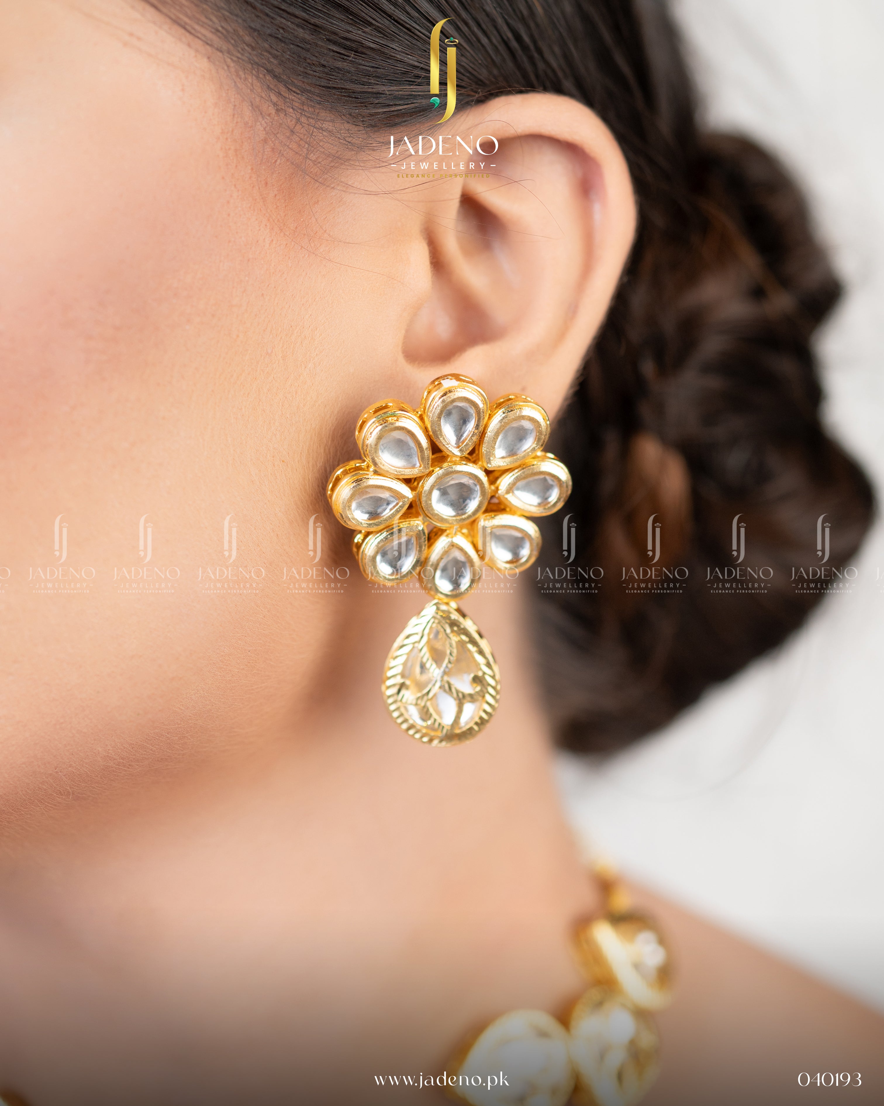 Pure Jaipuri Meena Kundan Necklace Set