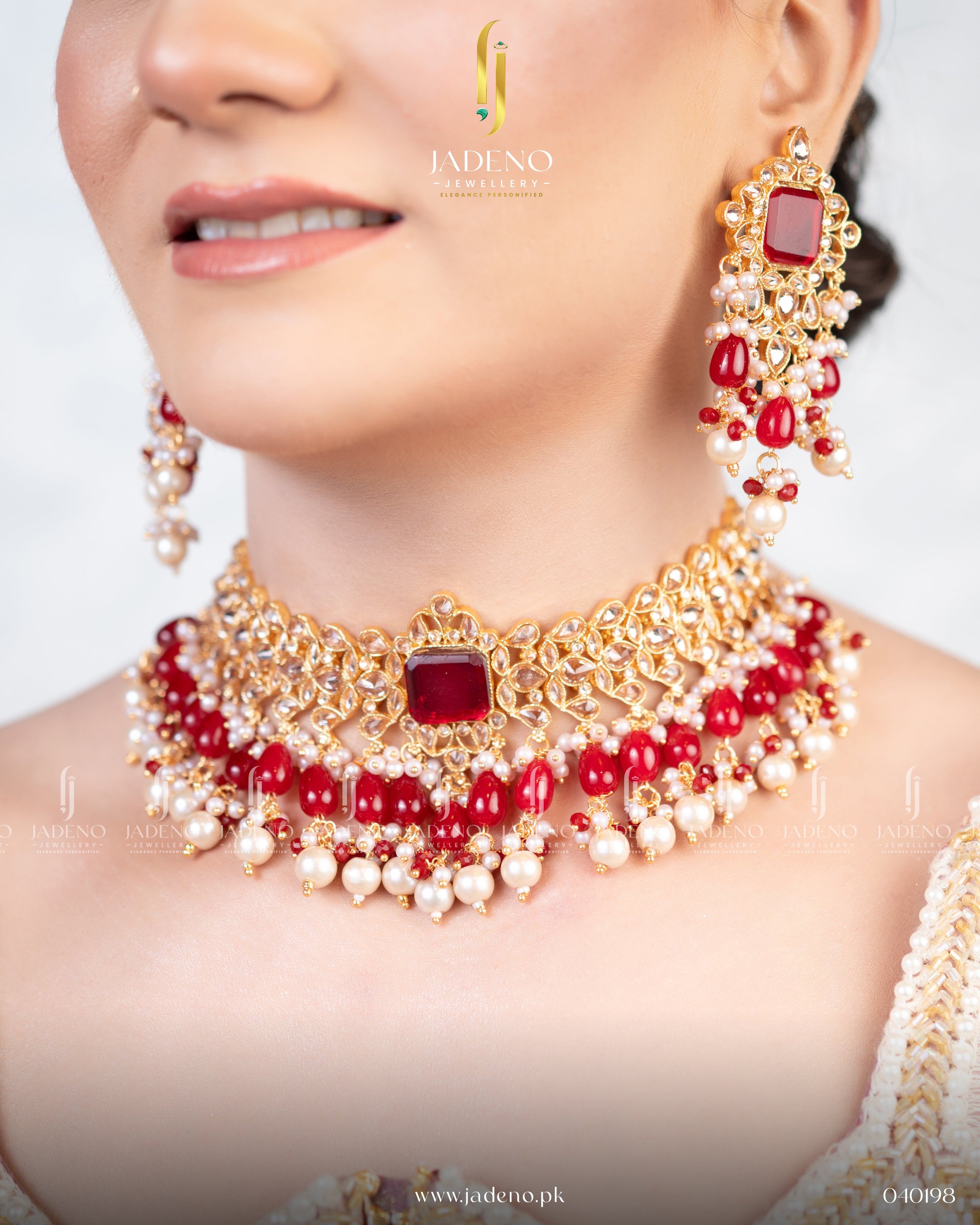 Traditional Malih Choker Set with Tika