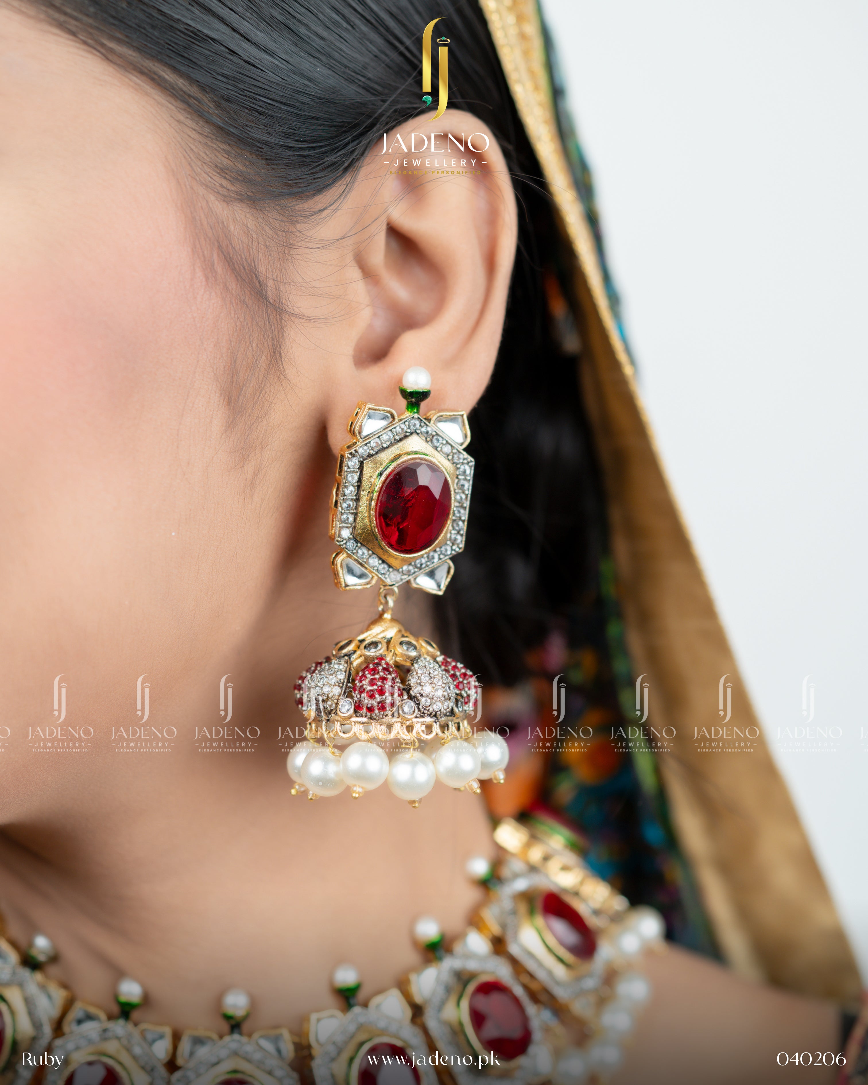 Raj Kumari Royal Stone Heavy Necklace Set