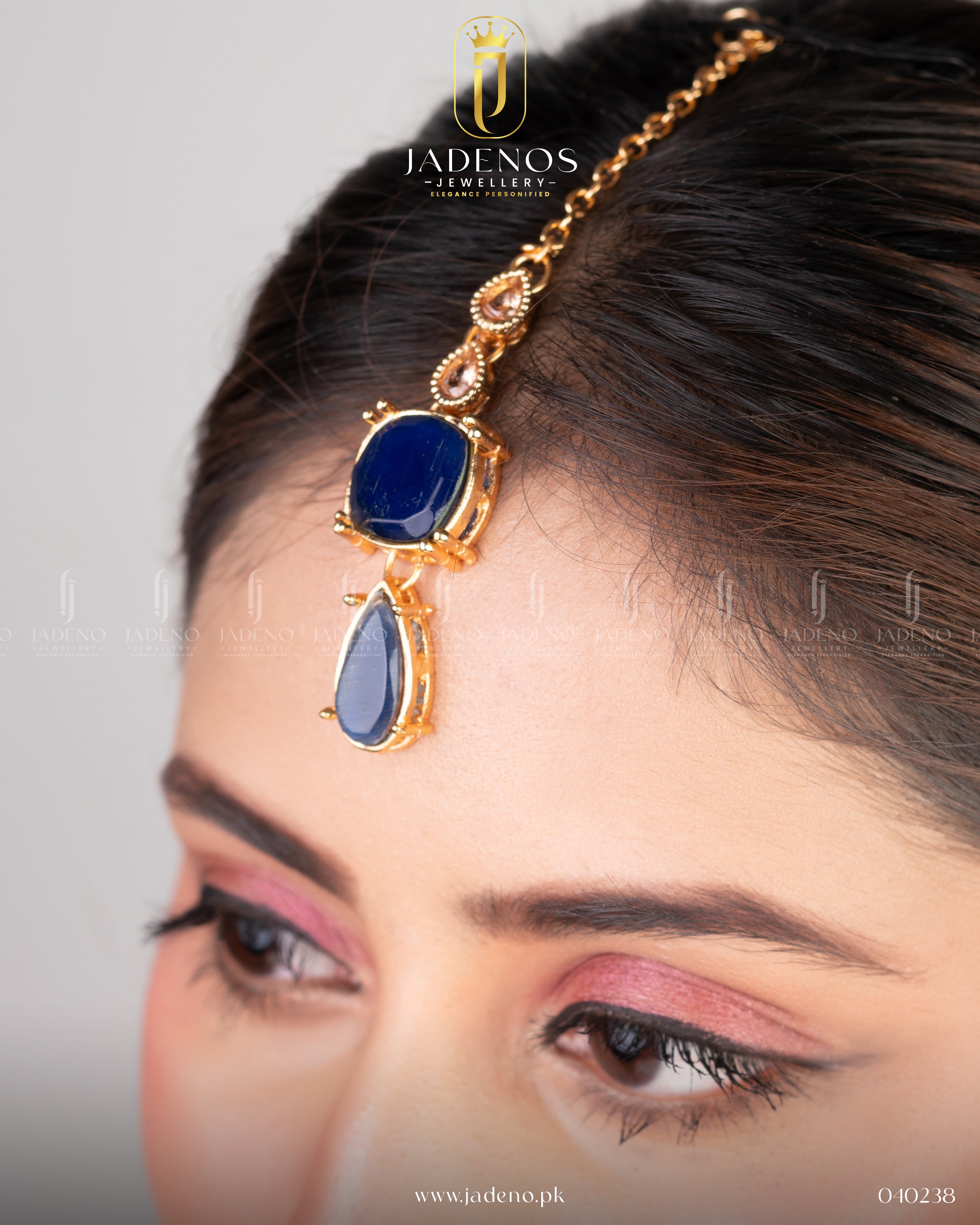 The Golden Blossom Necklace Set with Tika