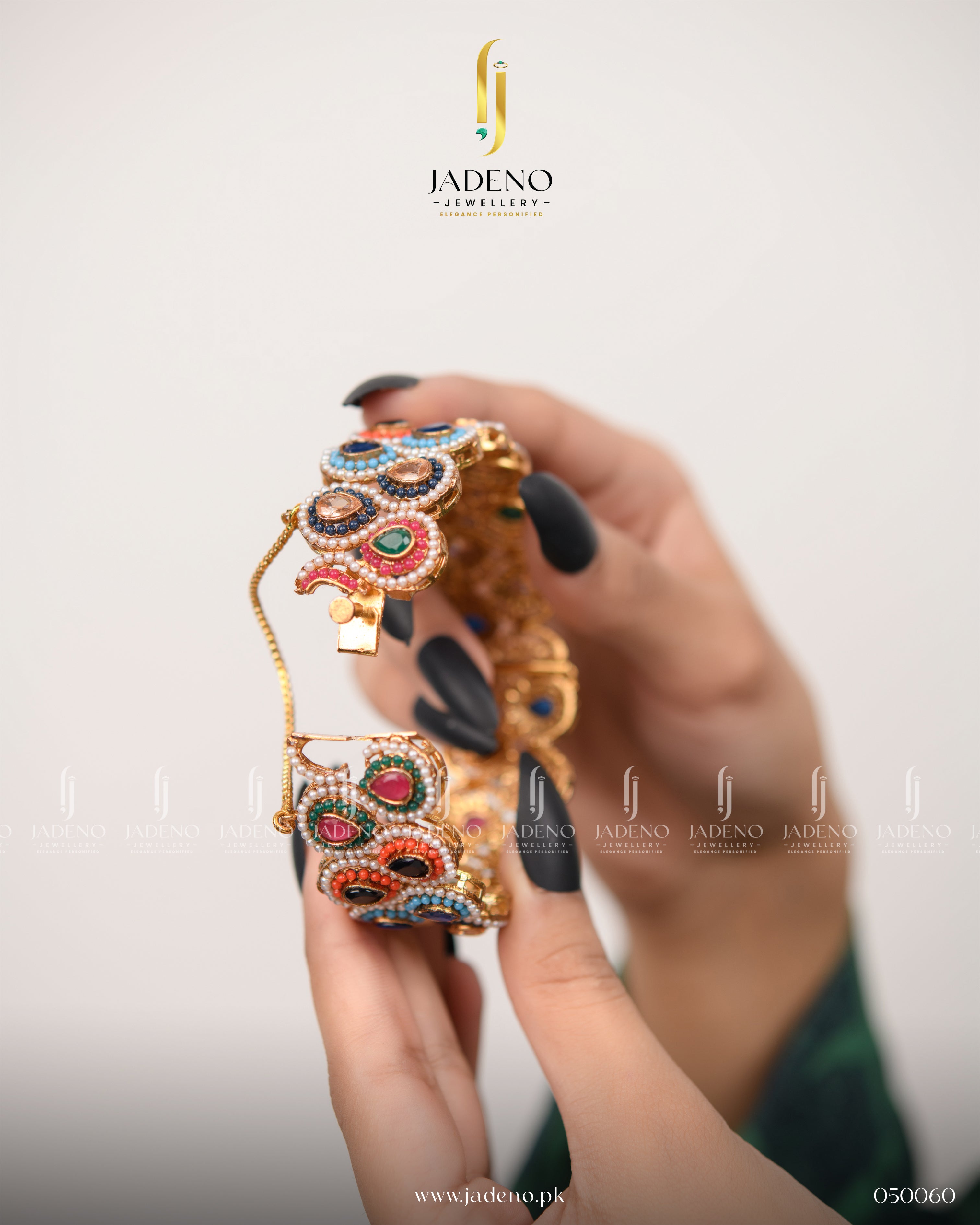 Multi Pearl Luxury Nauratan Bangles