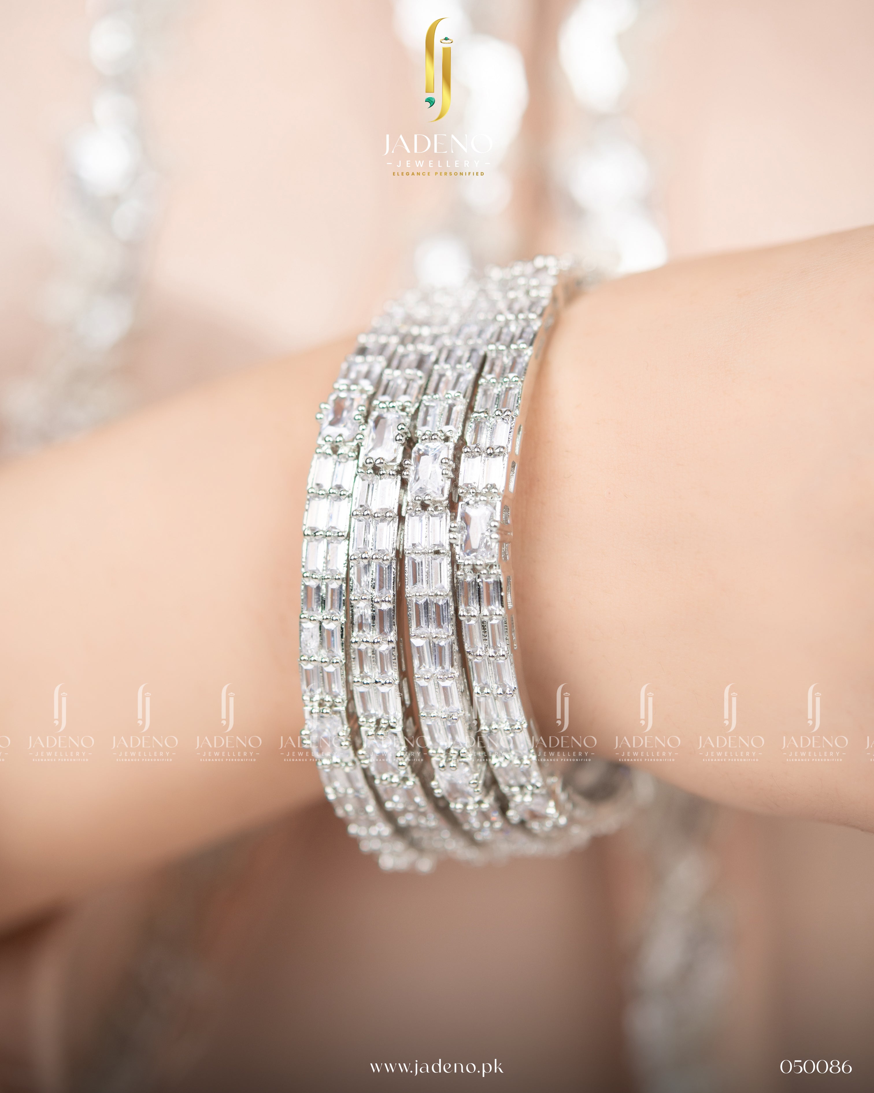 Sparkly Gorgeous AD Bangles. Pair
