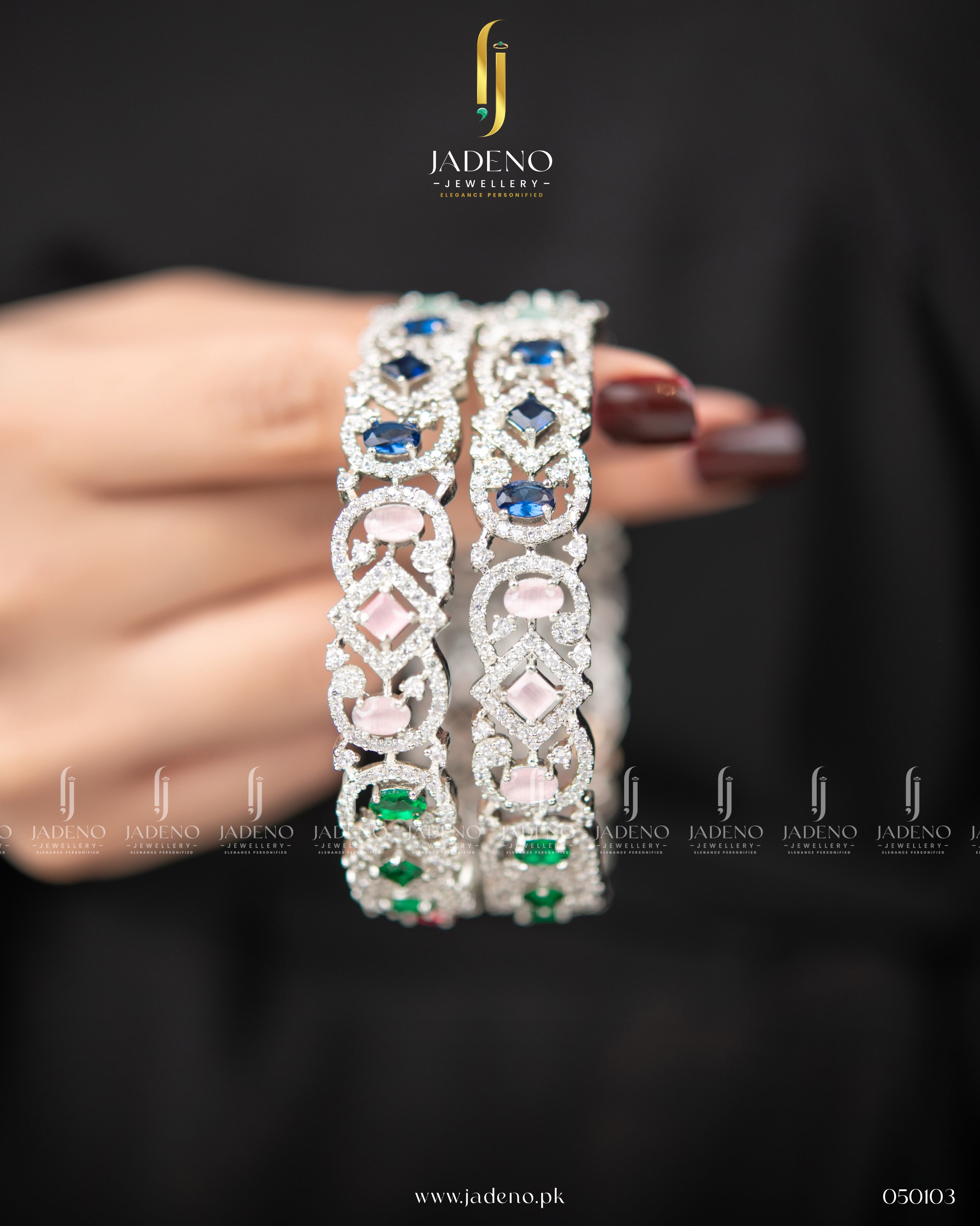 Premium Quality Glittery AD Presye Bangles