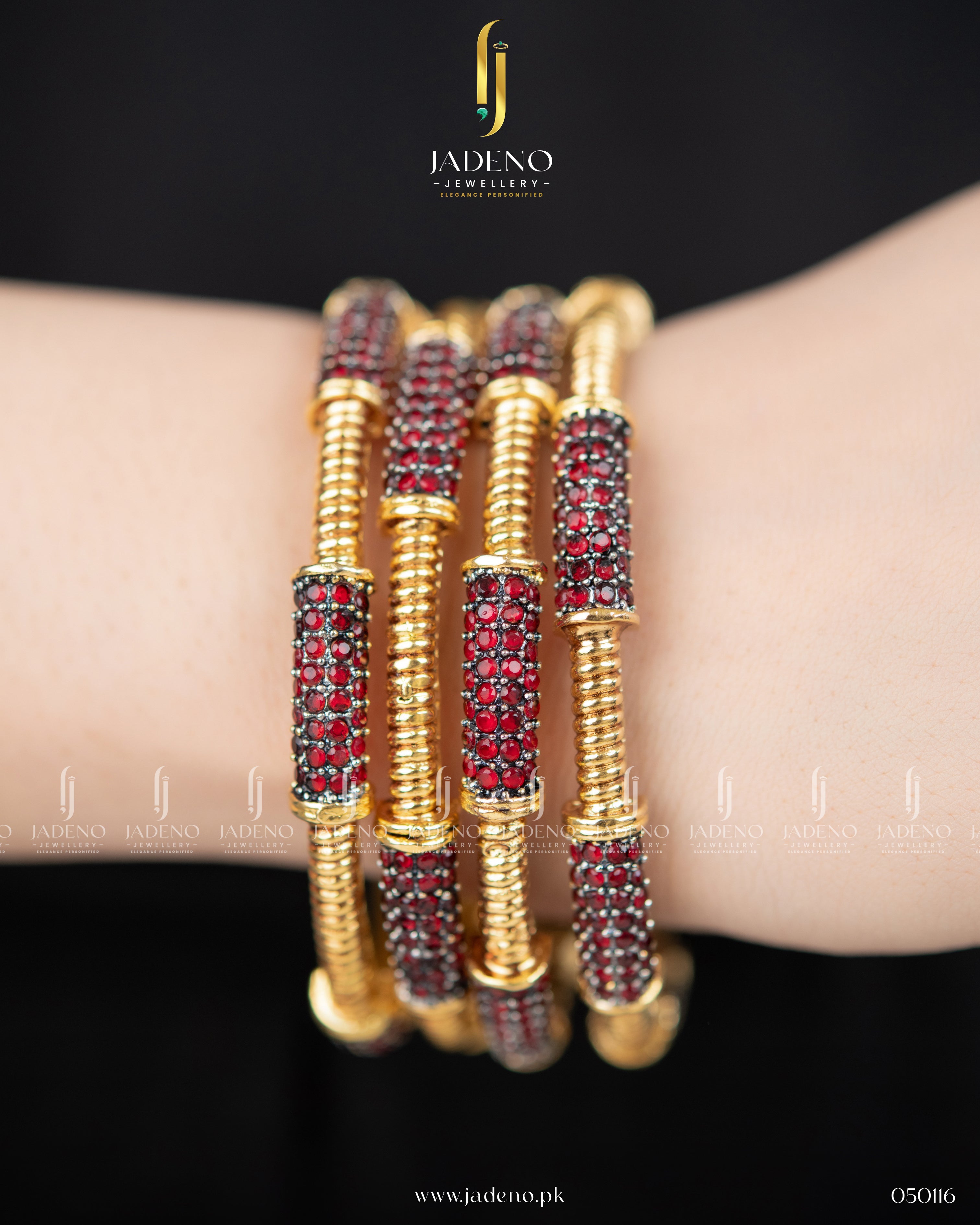 Victorian Antique Zirca Bangles- 4 Pieces