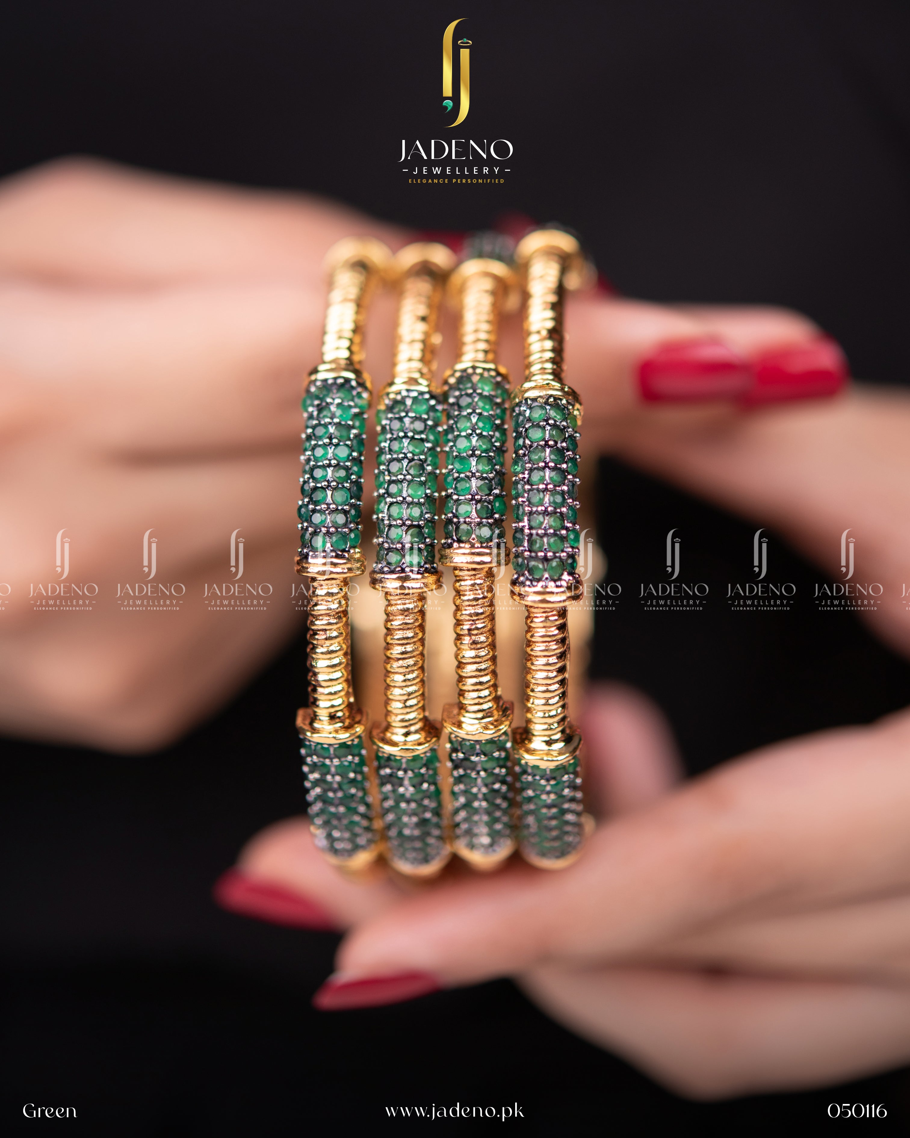 Victorian Antique Zirca Bangles- 4 Pieces