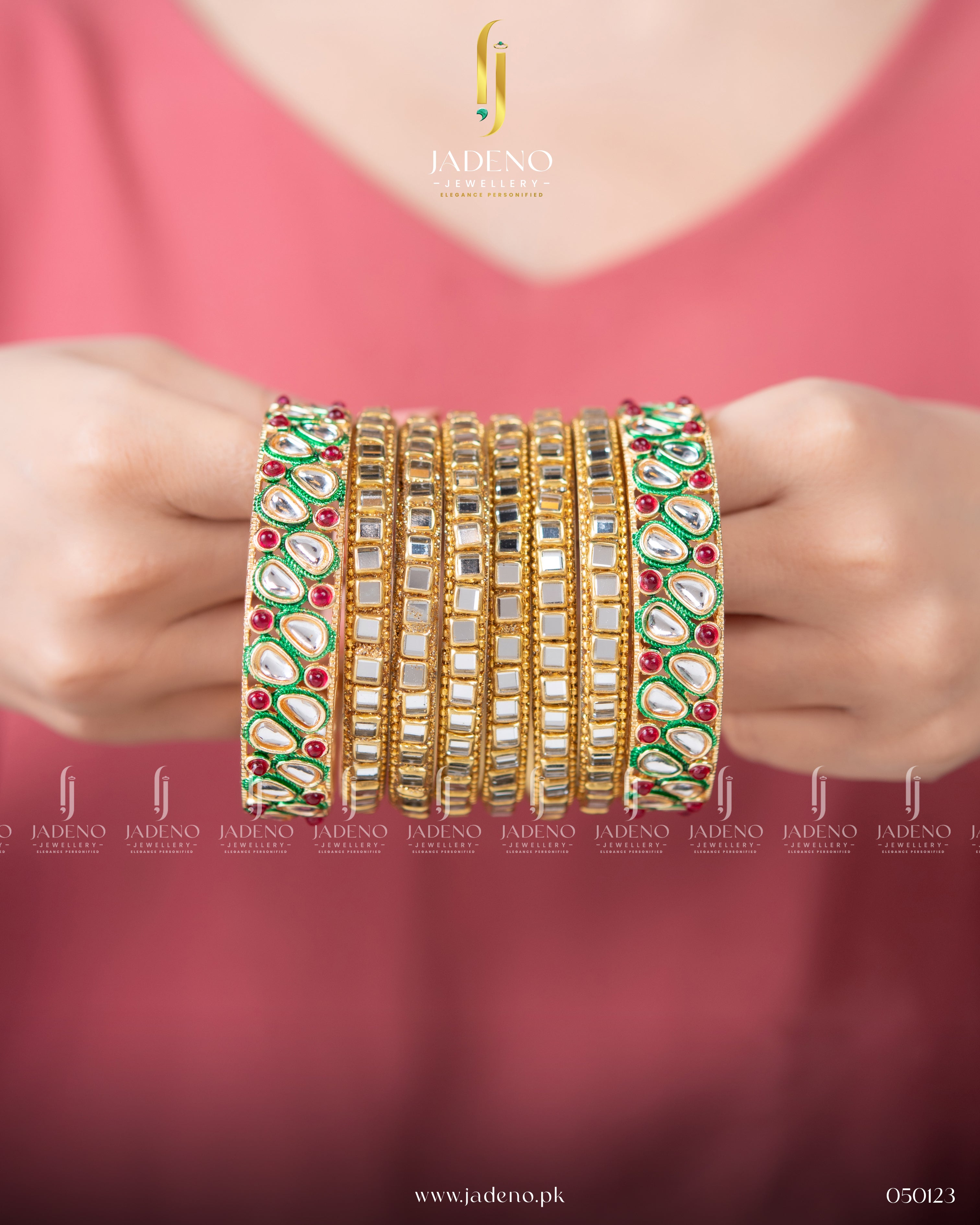 Fancy Sheesh Kundan Bangles
