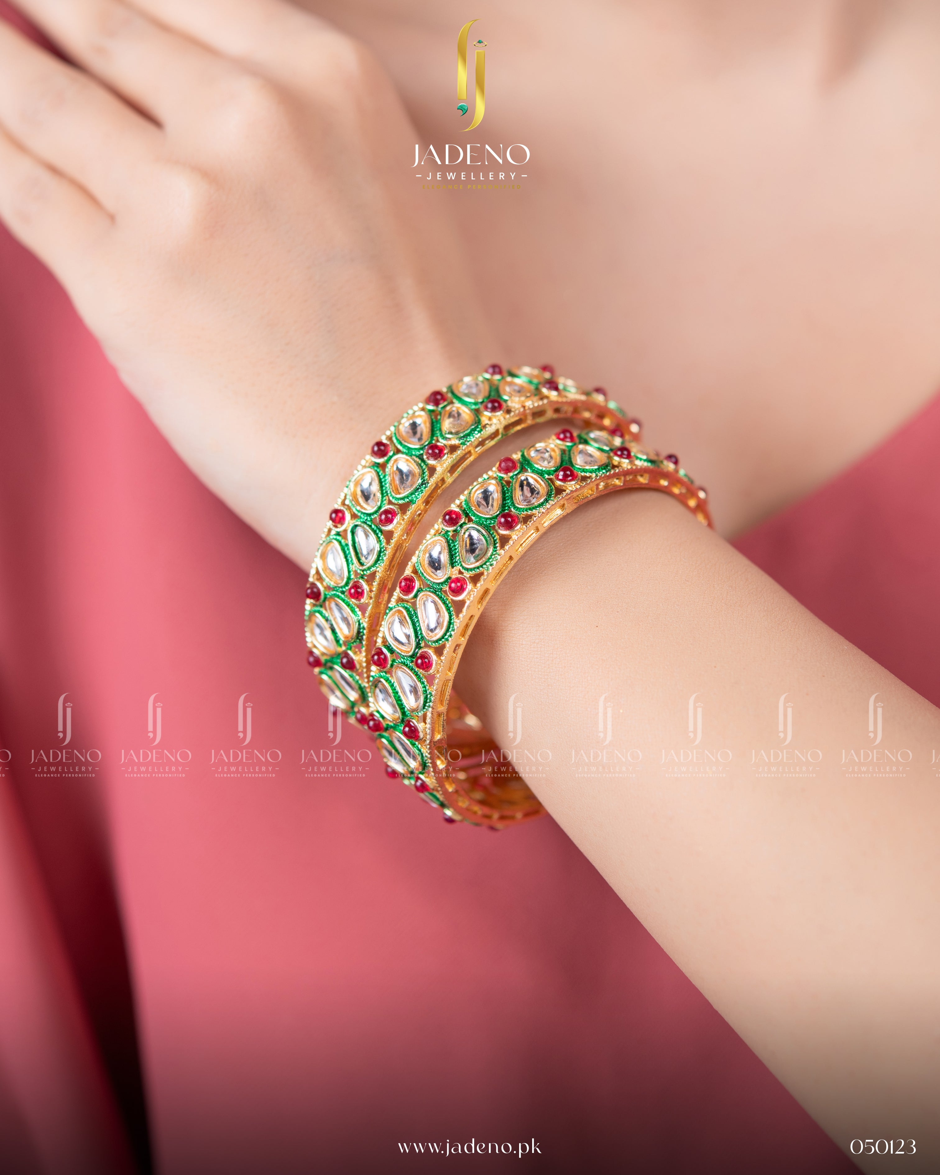 Fancy Sheesh Kundan Bangles