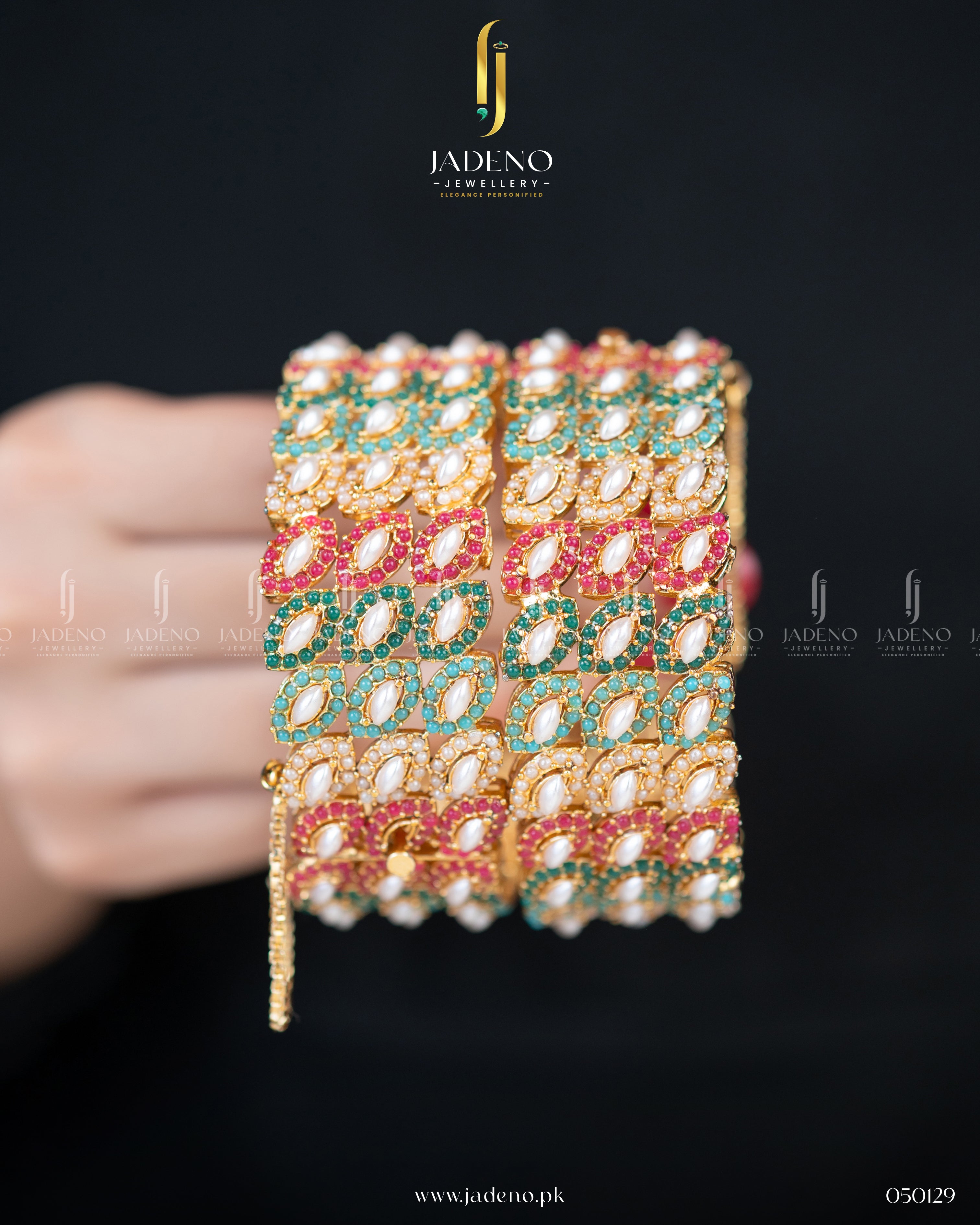 Multi Colored Sea Beads Openable Bangles