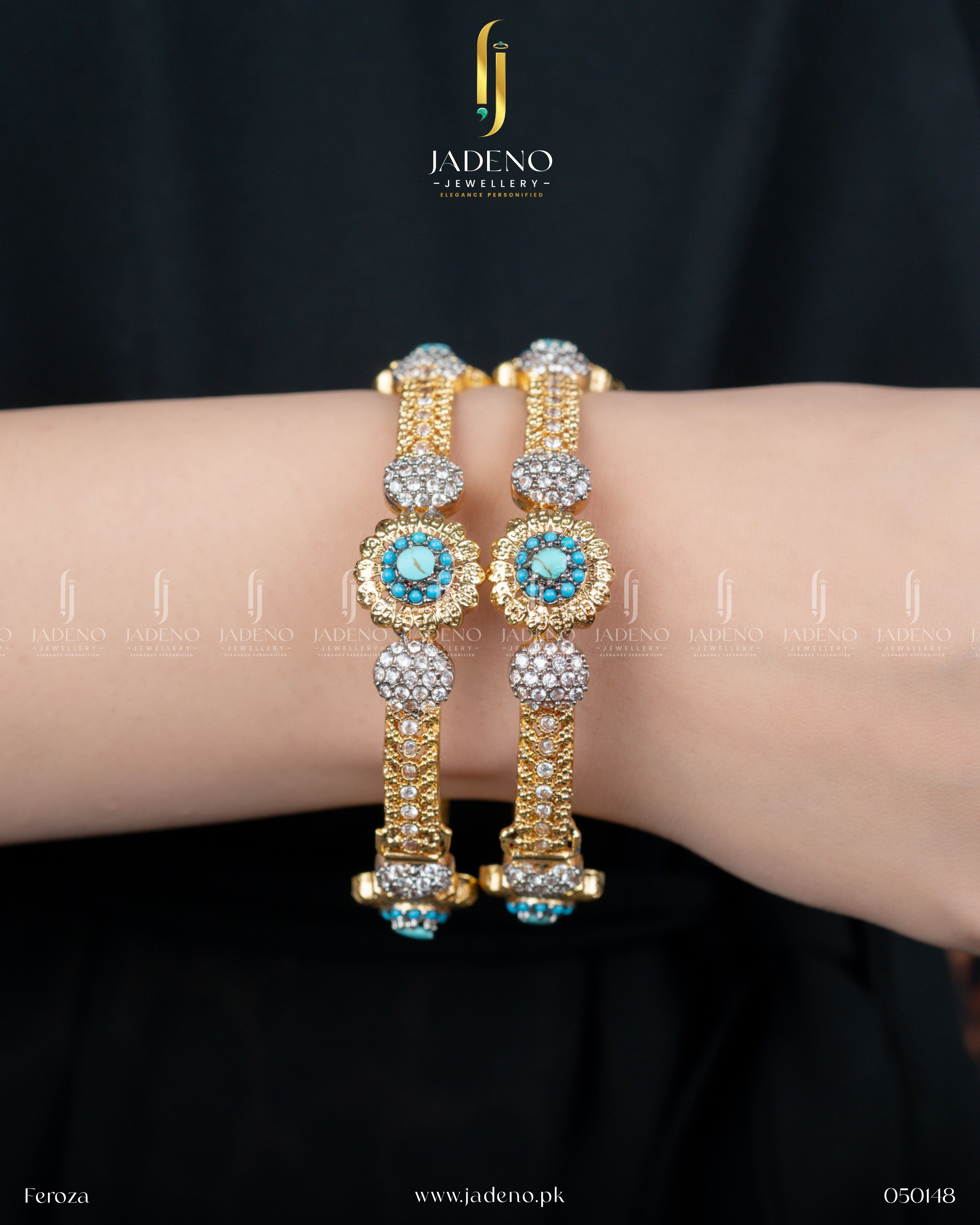 Exclusive Designer's Zirca Stoned Adjustable Bangles