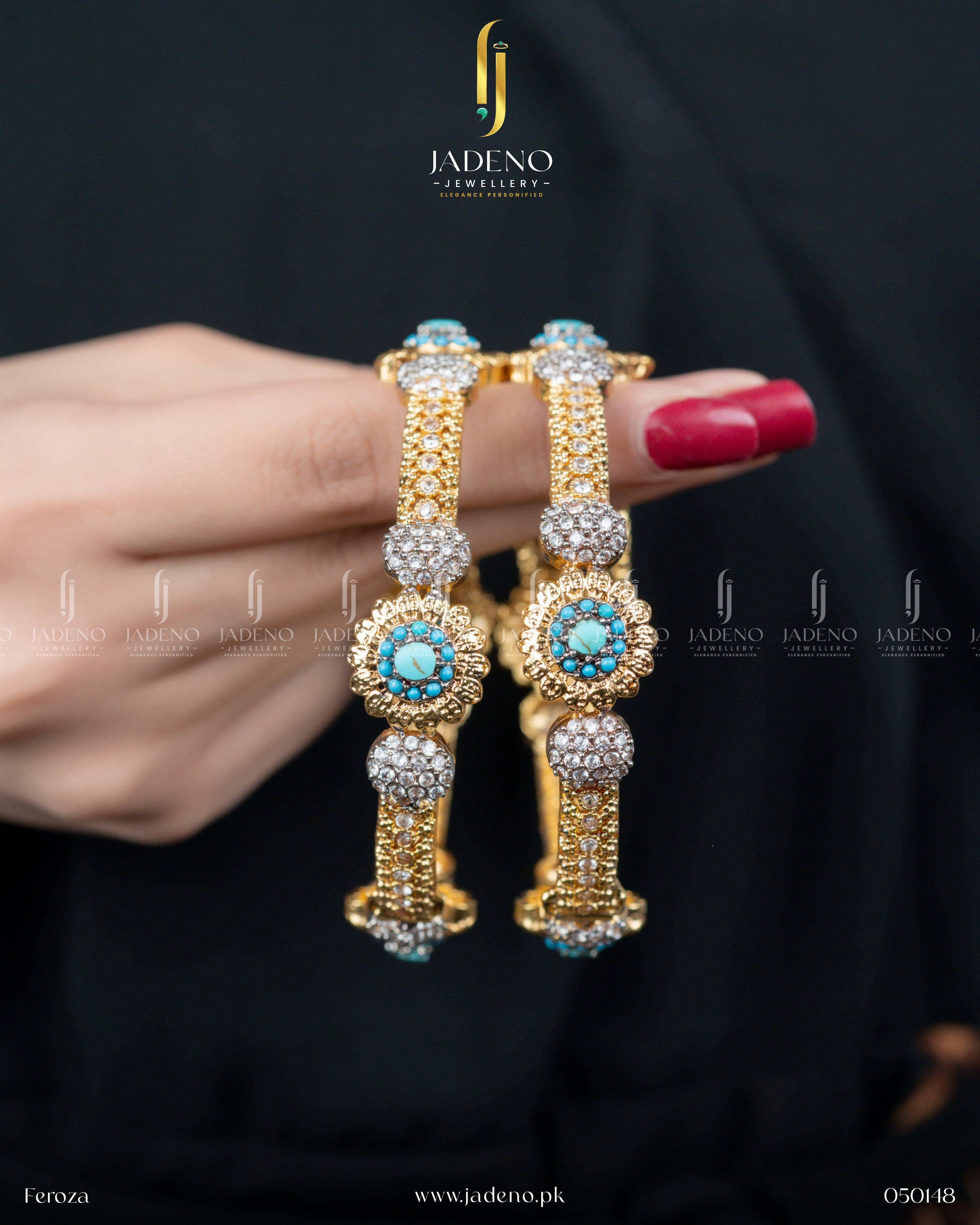 Exclusive Designer's Zirca Stoned Adjustable Bangles