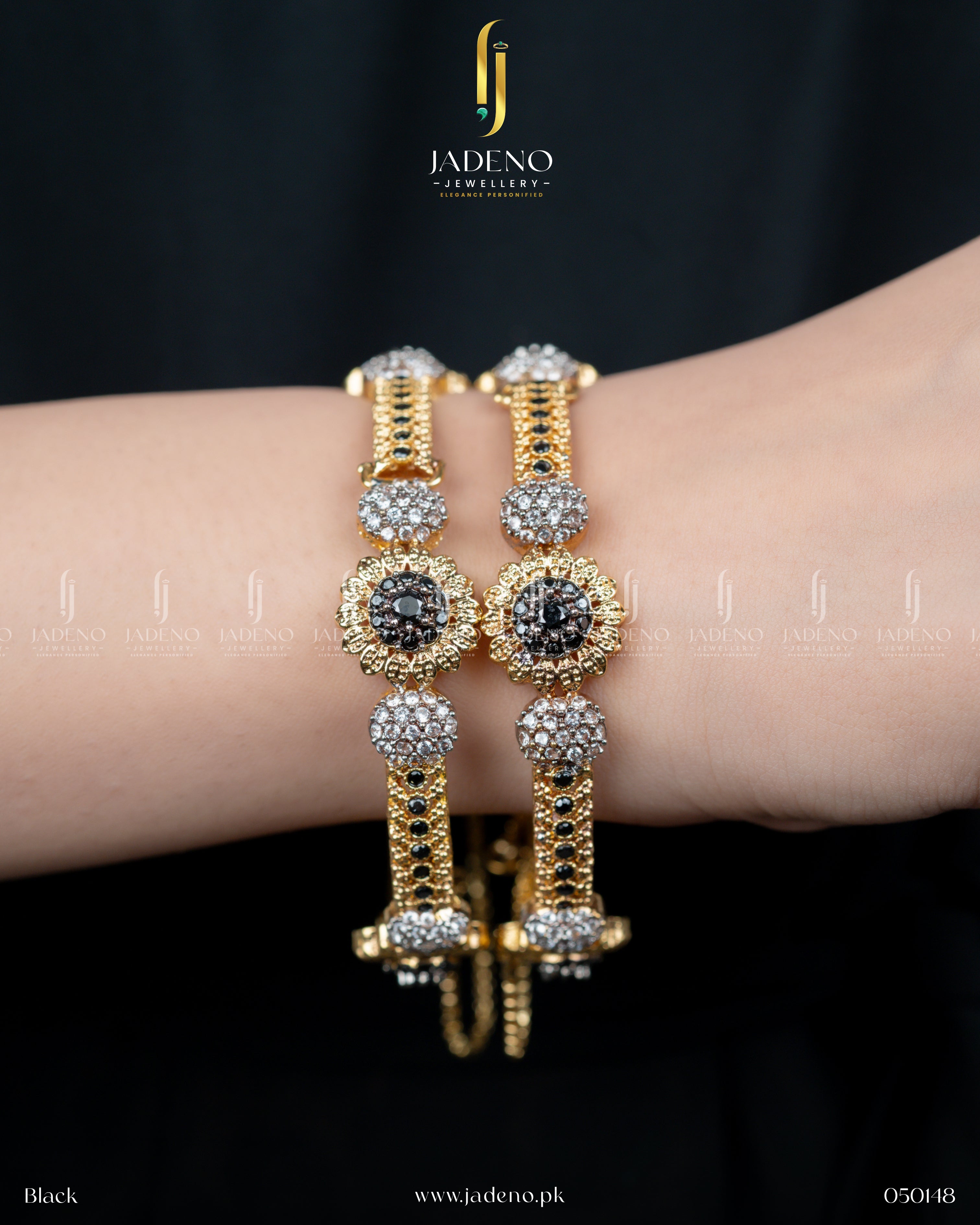 Exclusive Designer's Zirca Stoned Adjustable Bangles