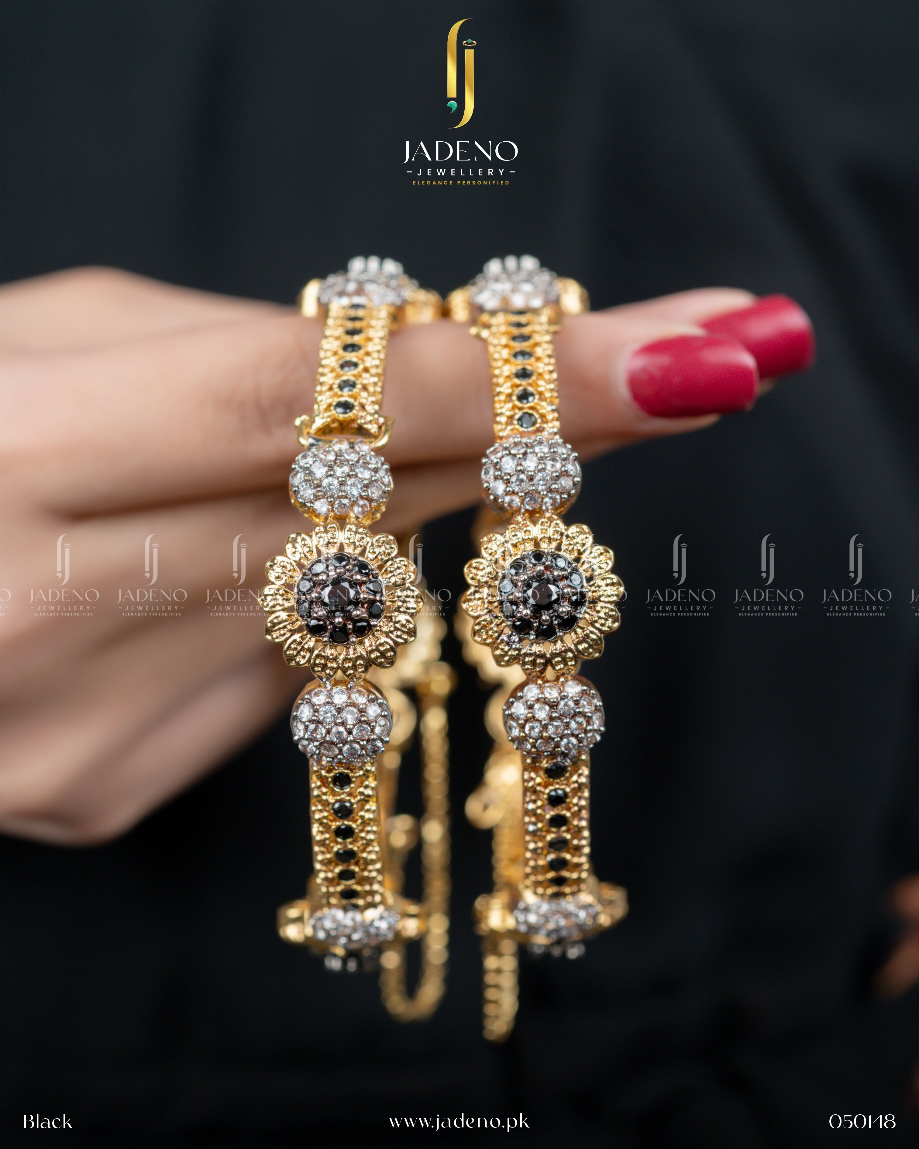 Exclusive Designer's Zirca Stoned Adjustable Bangles