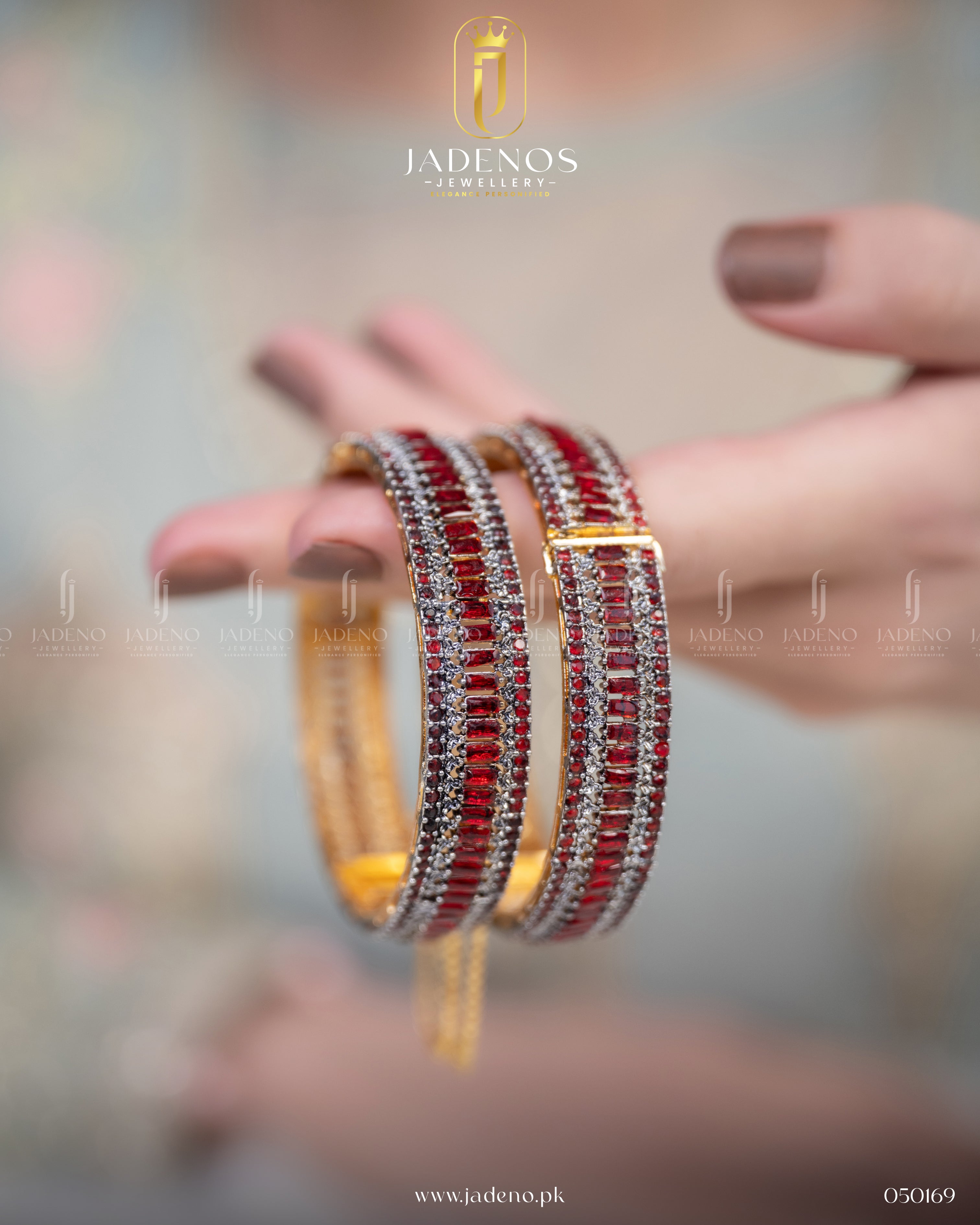 The Raqs-e-Ruby Openable Bangles