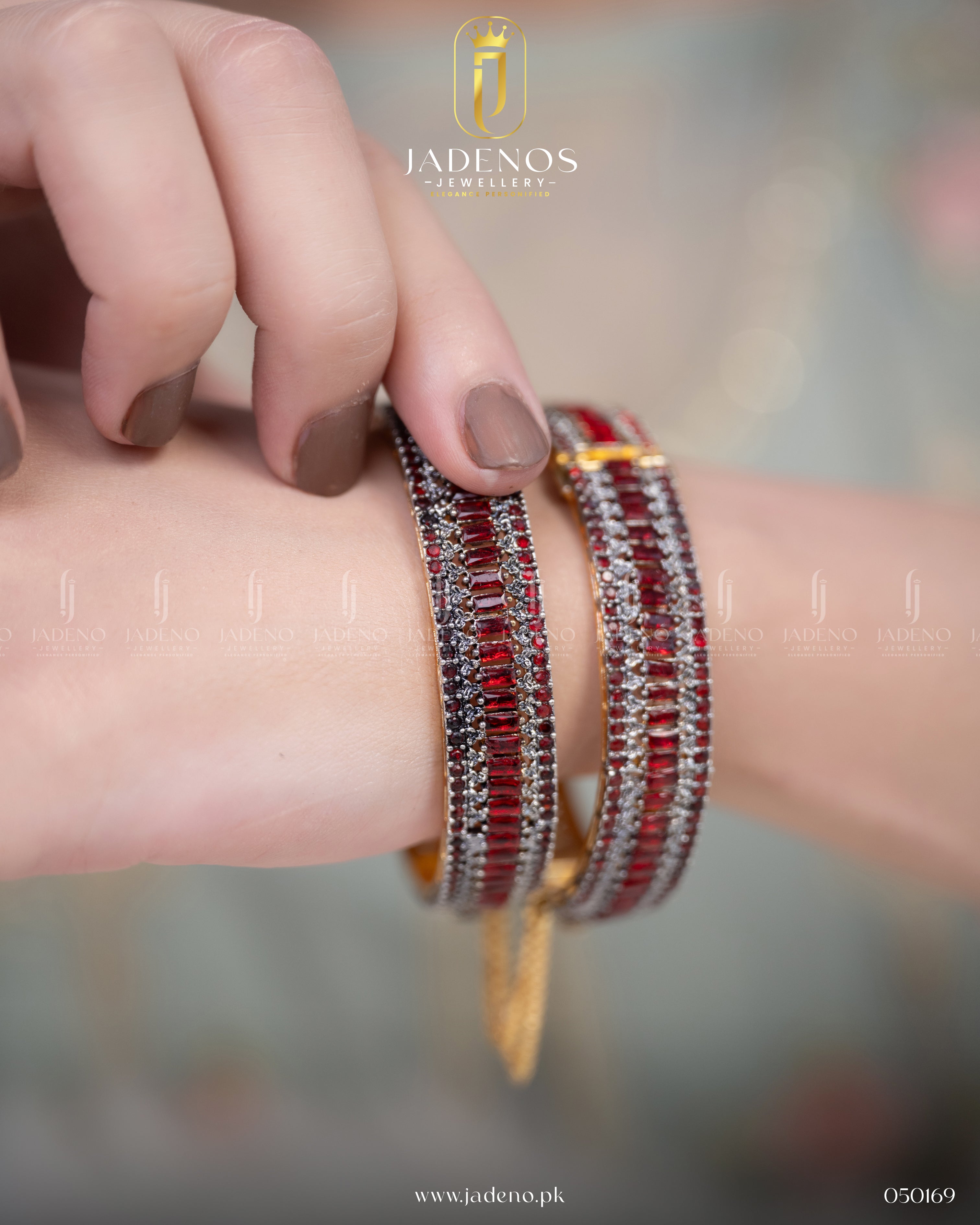The Raqs-e-Ruby Openable Bangles