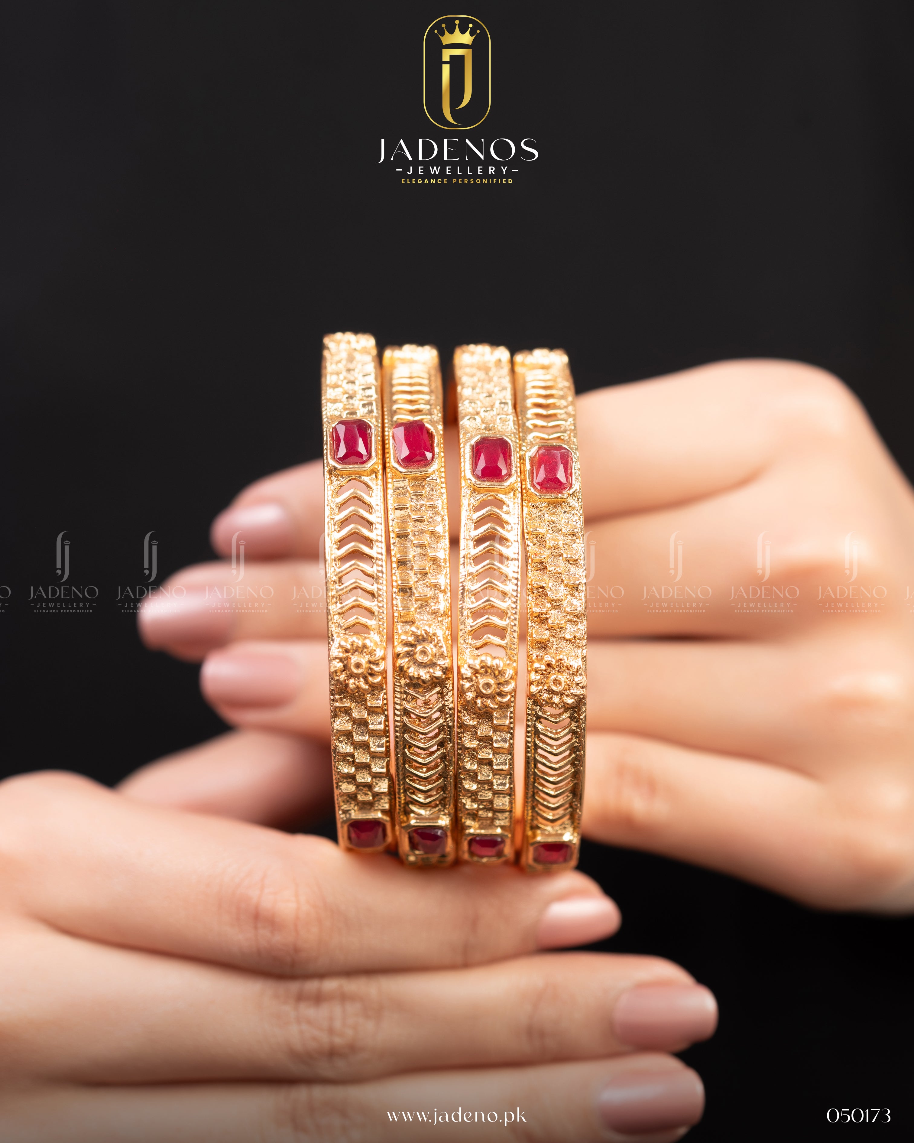 Pure Indian Jahanara Glow Bangles- 4 pieces