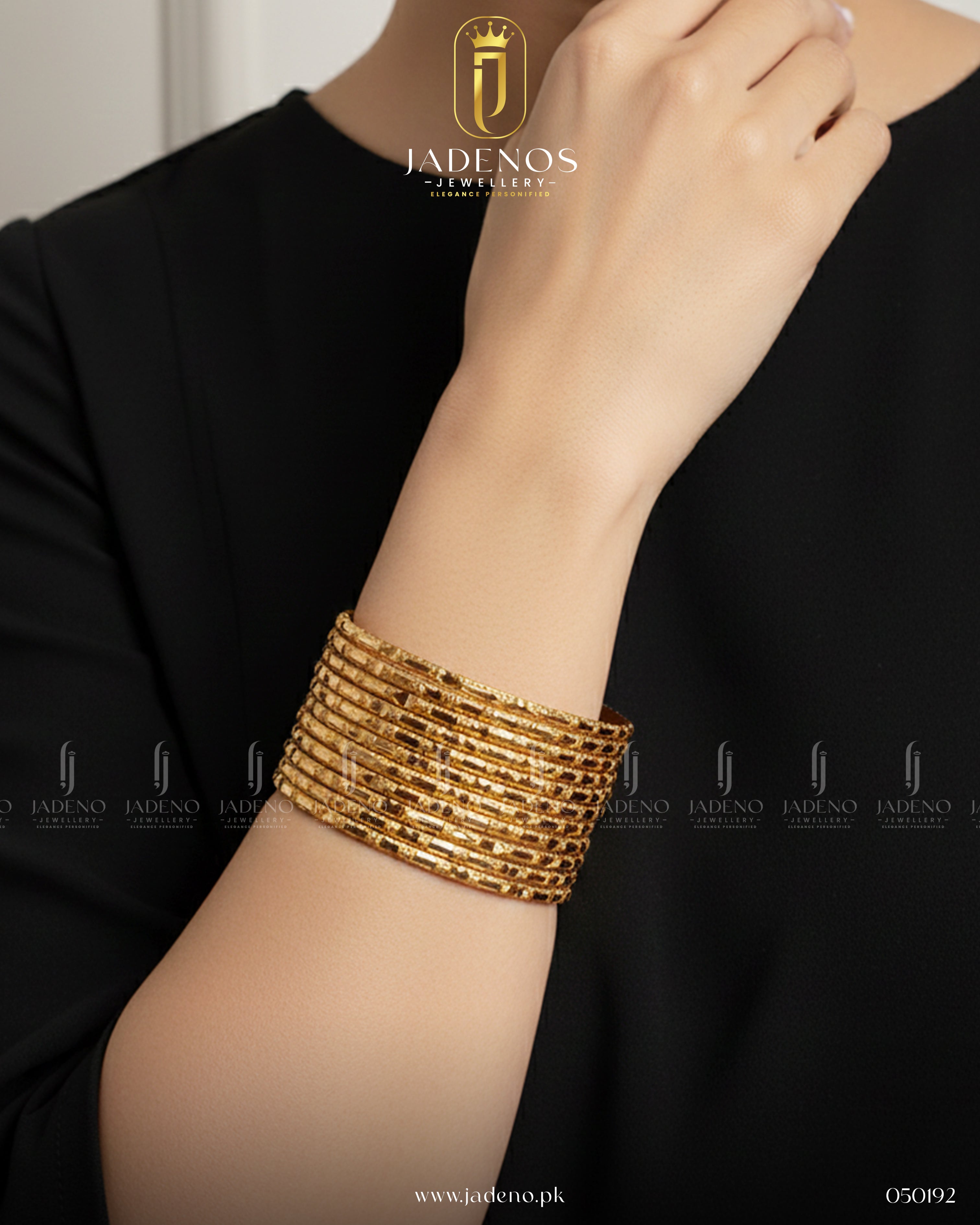The Golden Aura Luxe Bangles- 12 pieces
