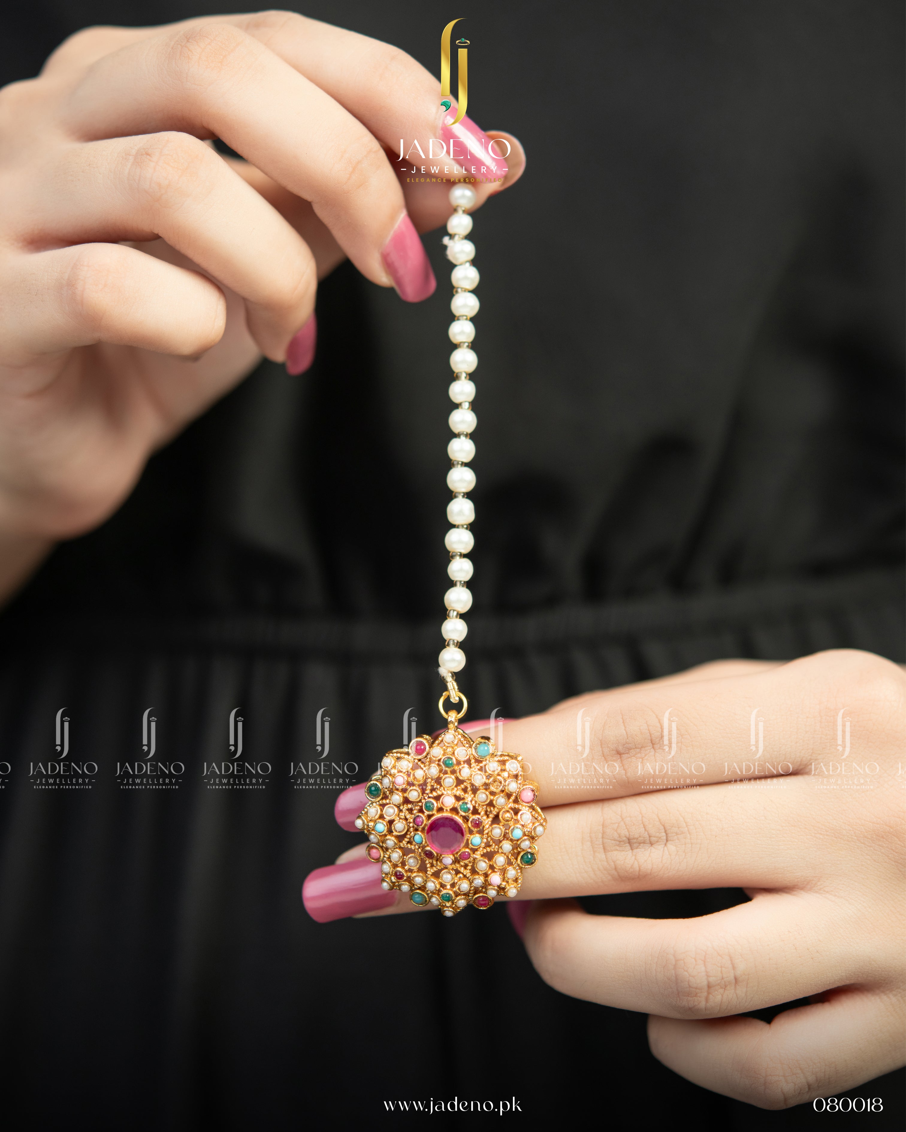 Round Shape Bead Multi Stones Tika