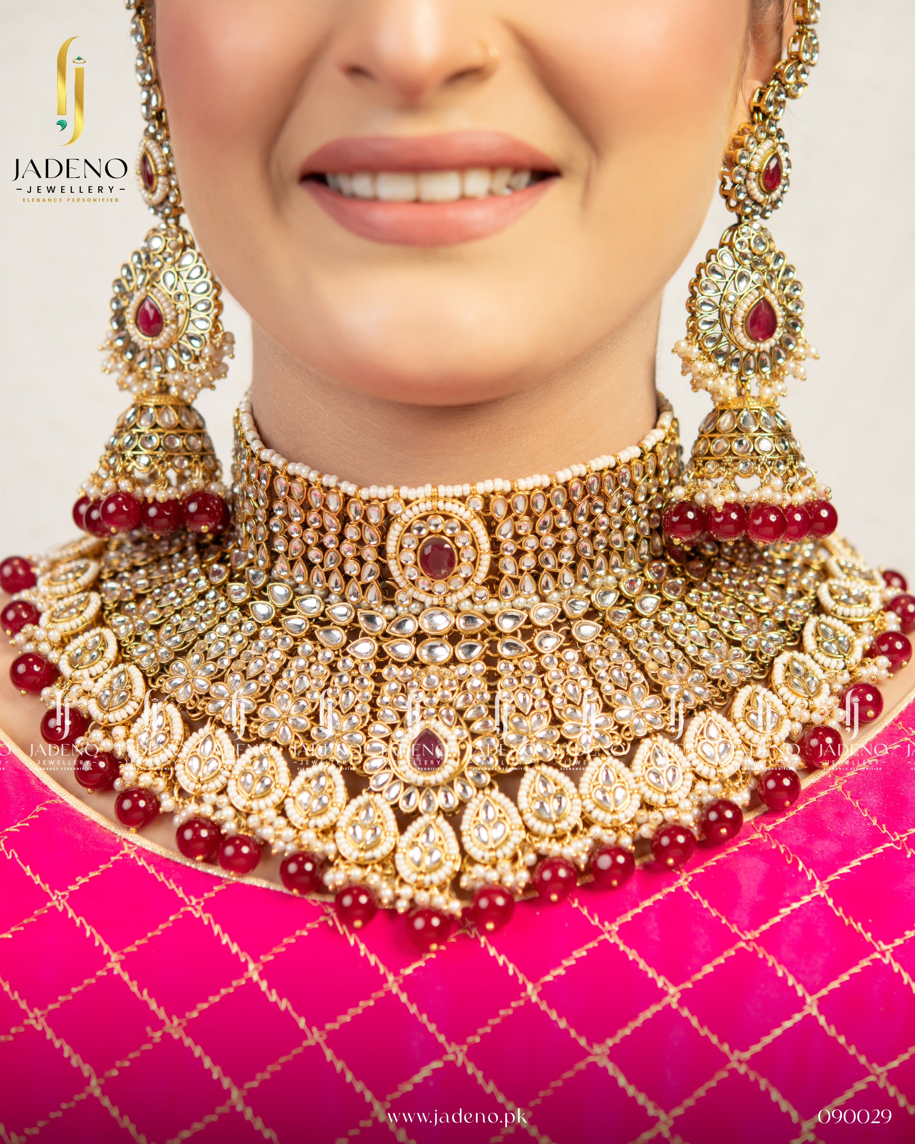 Pure Indian Designer's Polki Kundan Bridal Set