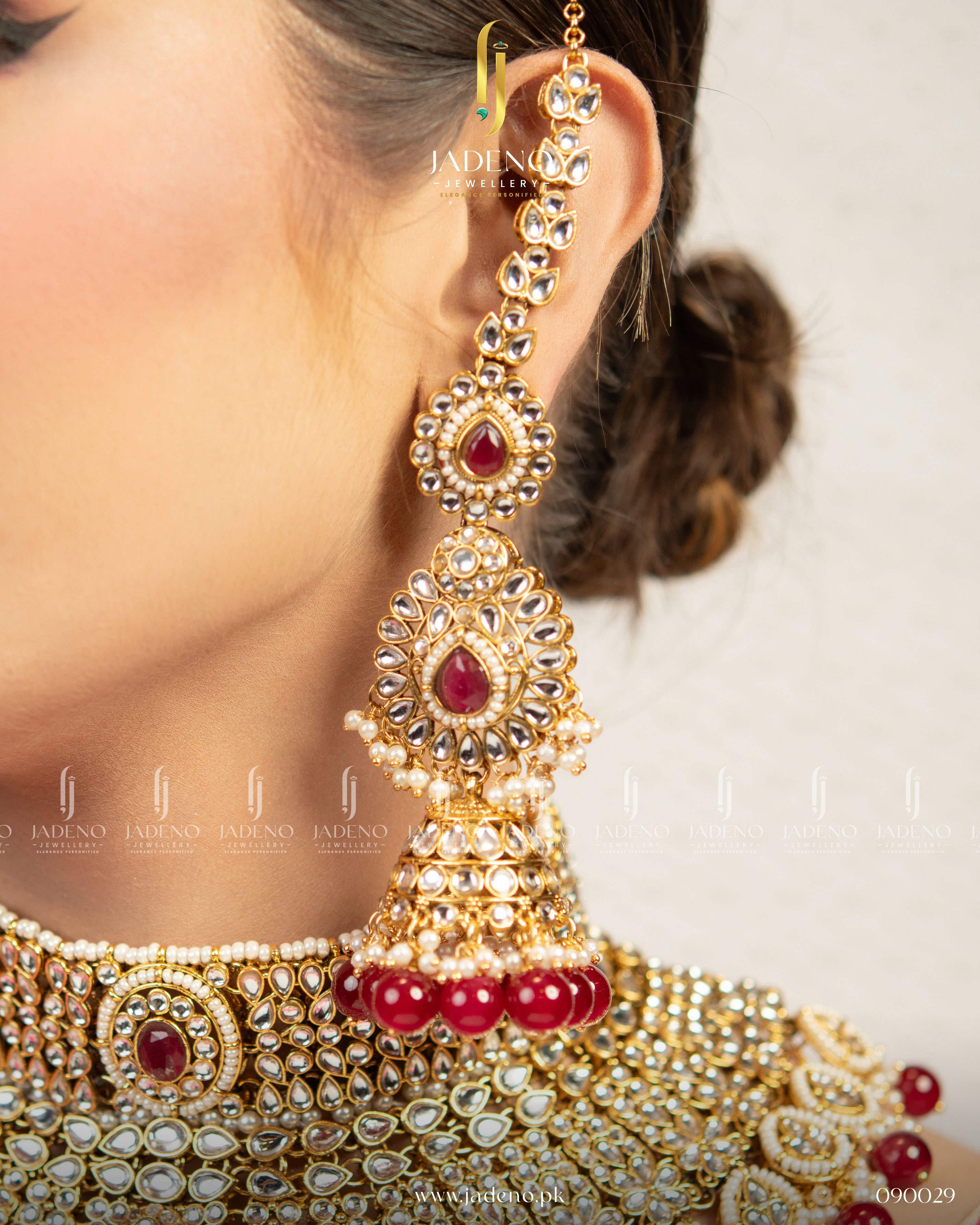 Pure Indian Designer's Polki Kundan Bridal Set