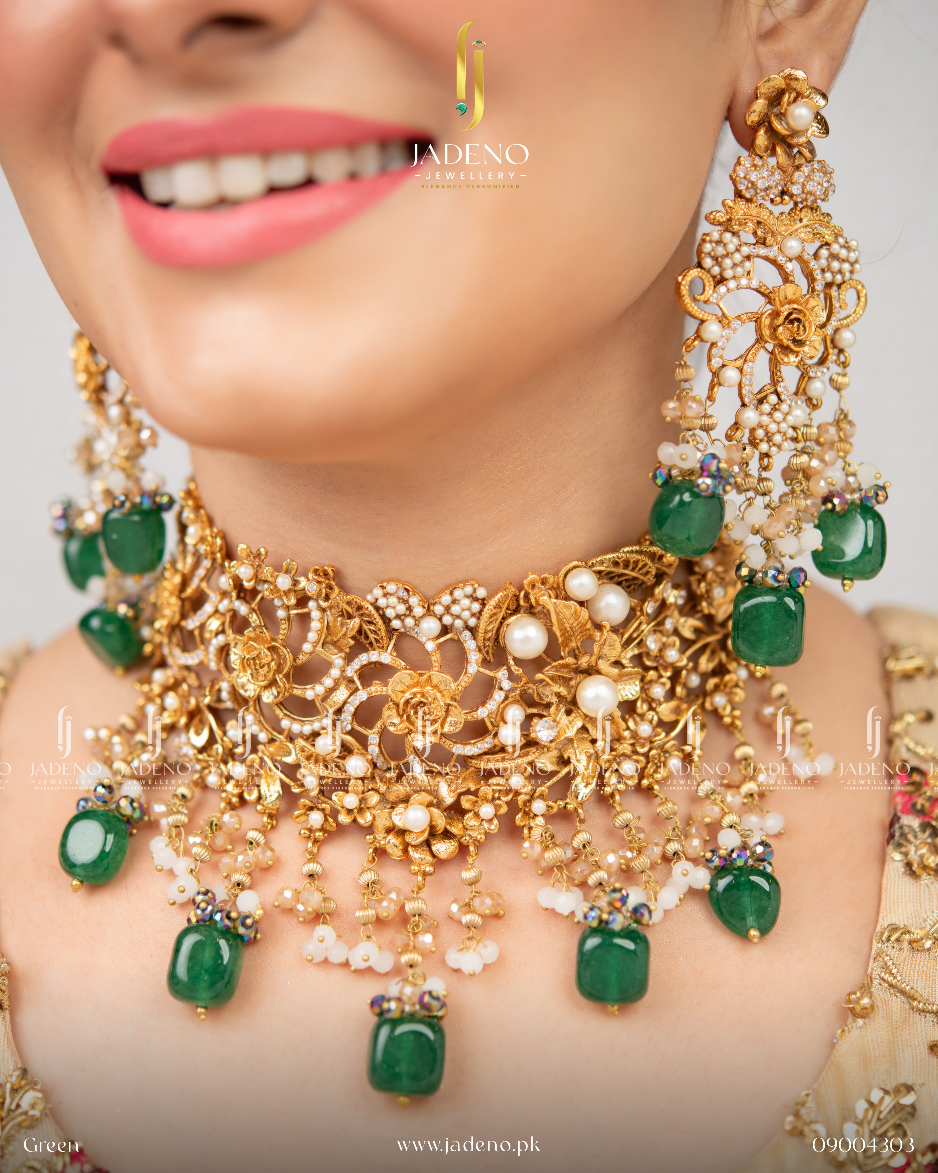 Designer's Nakshi Bridal Set