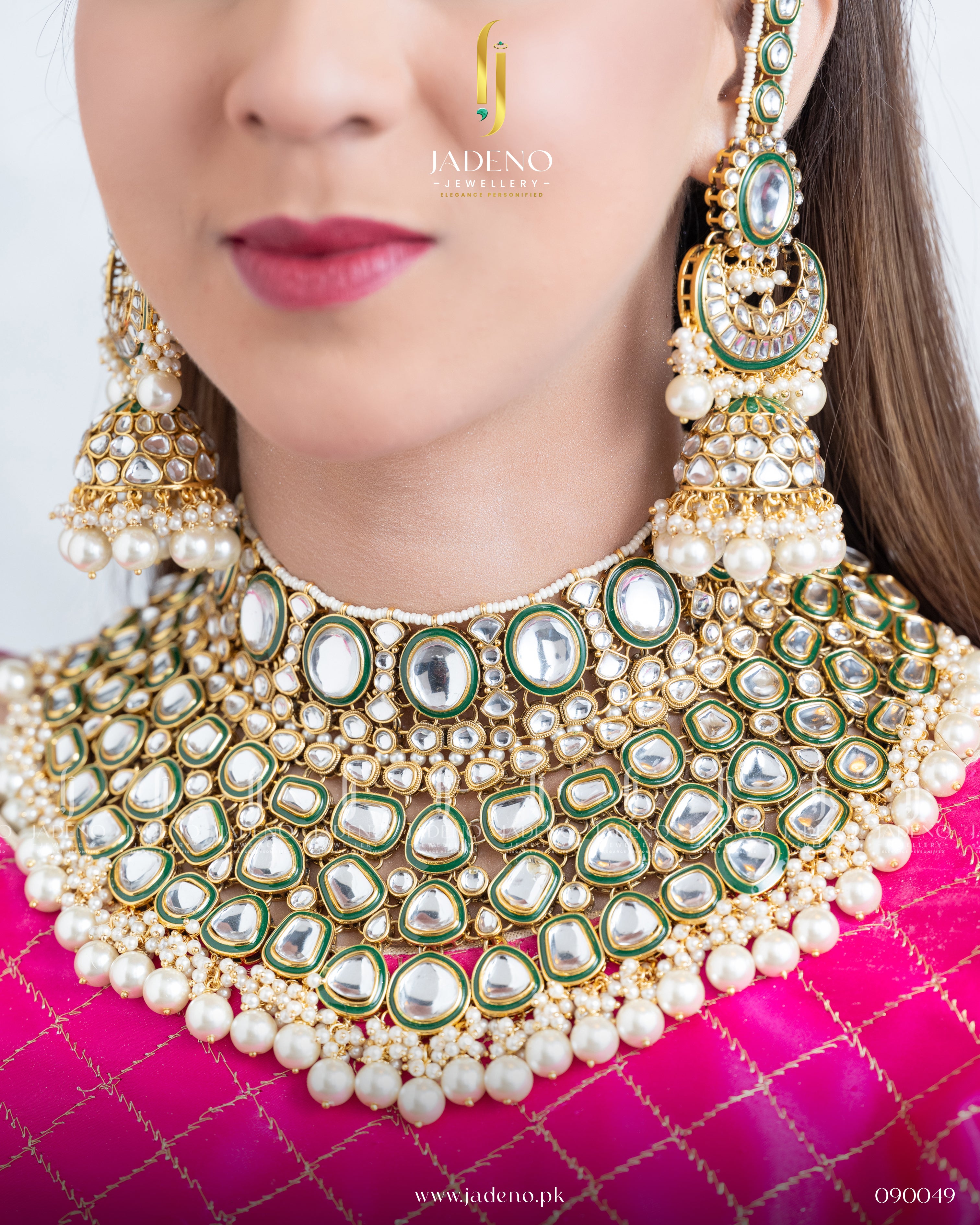 Pure Indian Royal Heavy Kundan Bridal Set