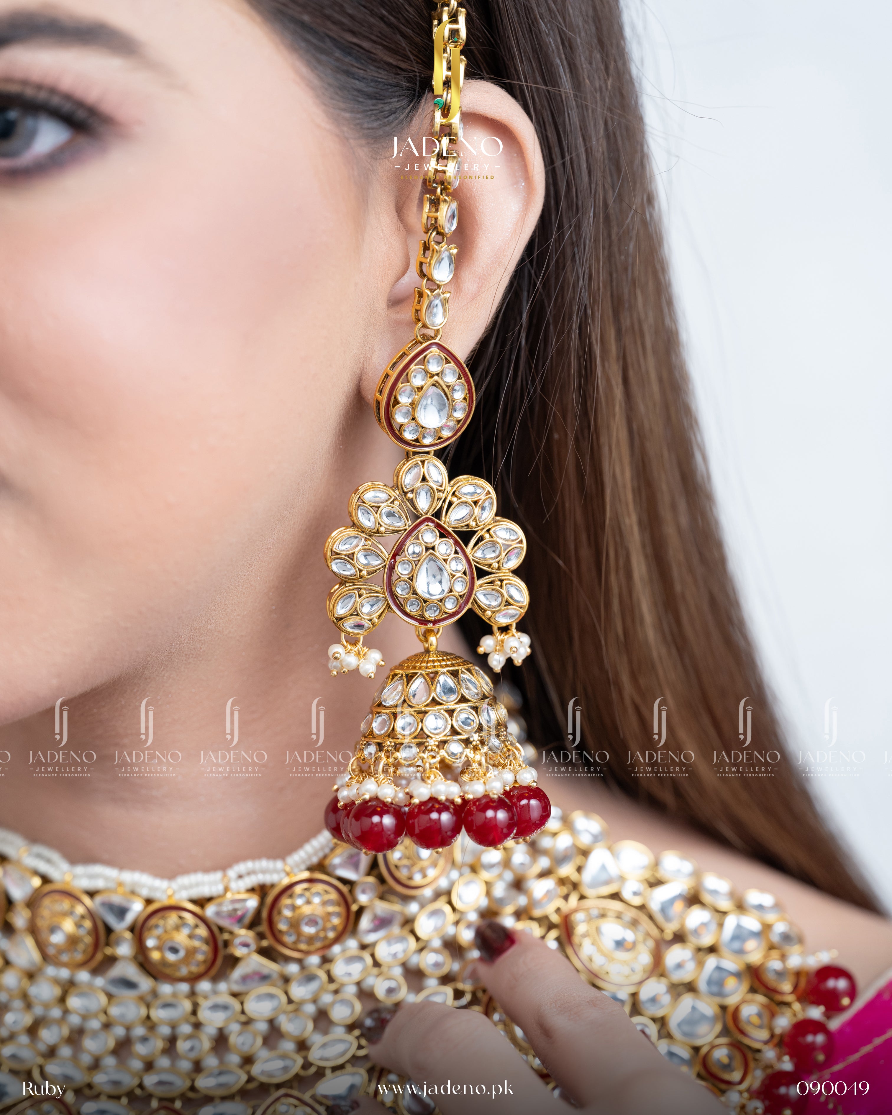 Premium Quality Pure Indian Sheesh Maharaani Bridal Set